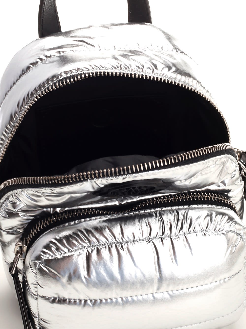 Moncler Kilia Small Crossbody Metallic Puffer Backpack