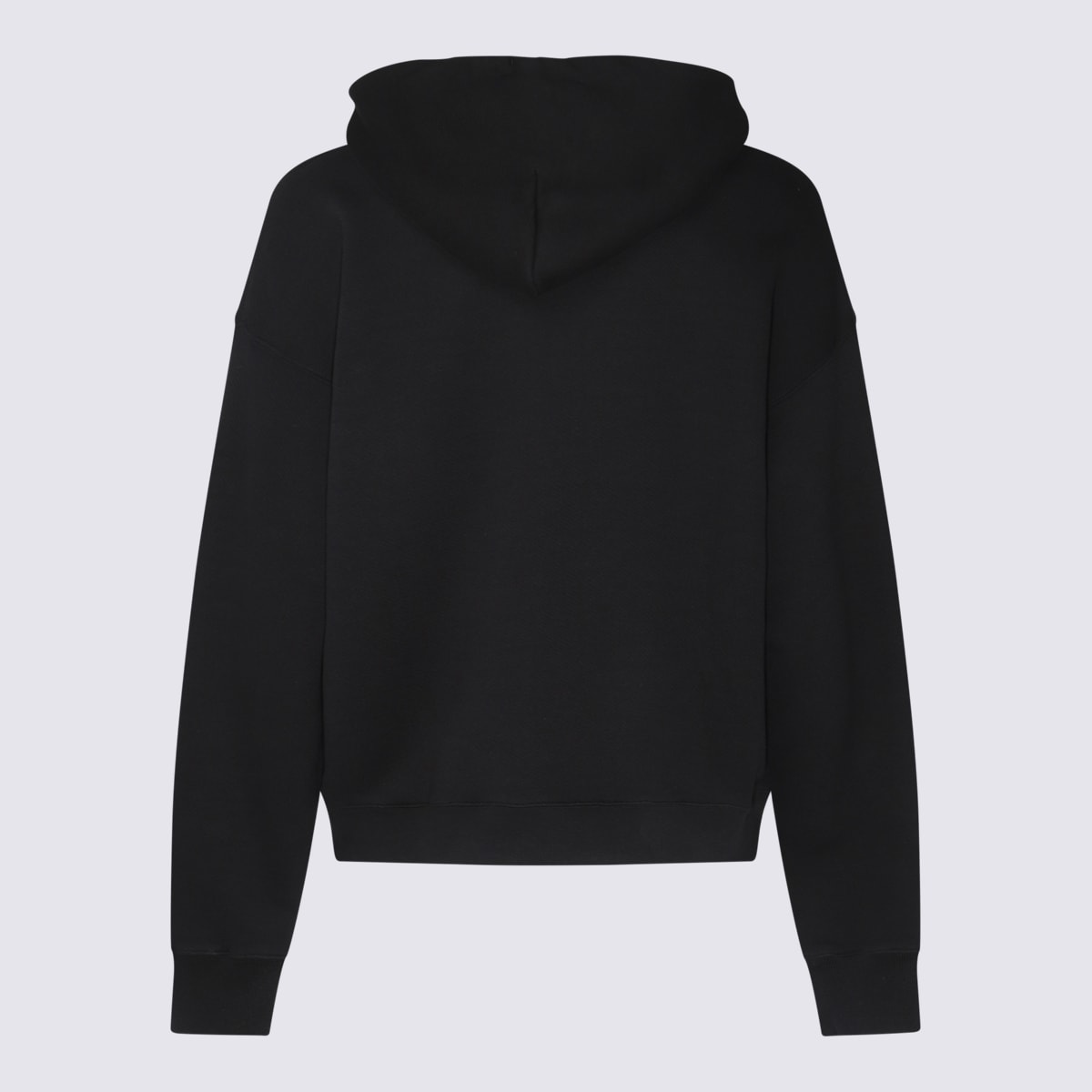 Shop Off-white Black Cotton Print Sweatshirt