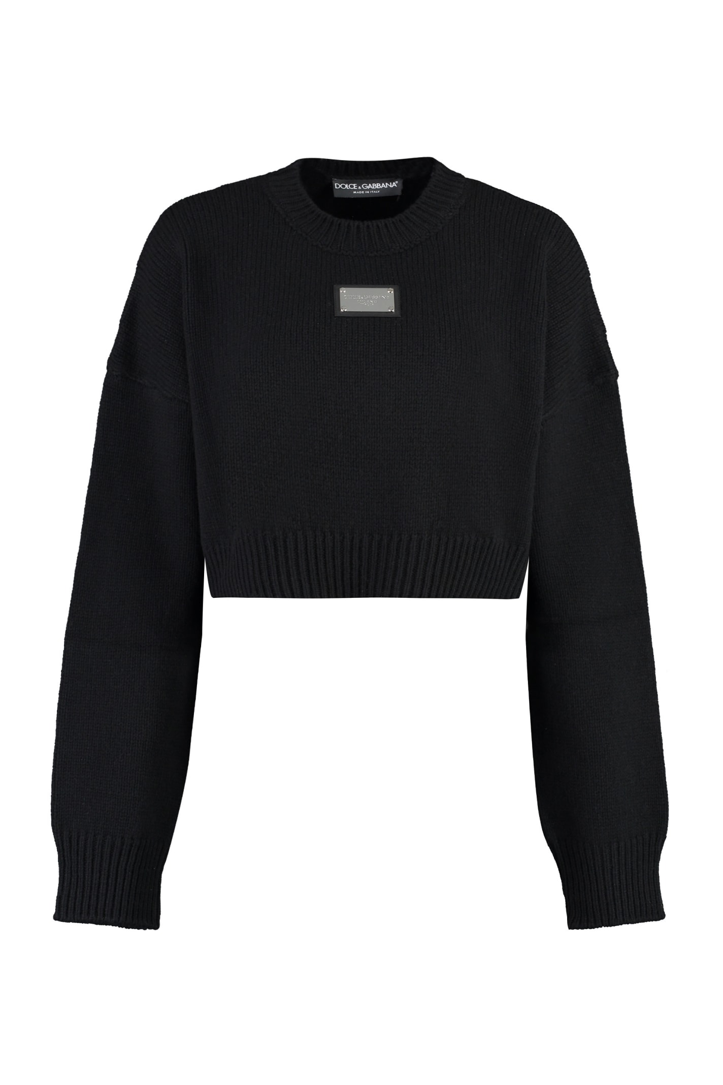 Shop Dolce & Gabbana Virgin Wool And Cashmere Pullover In Black