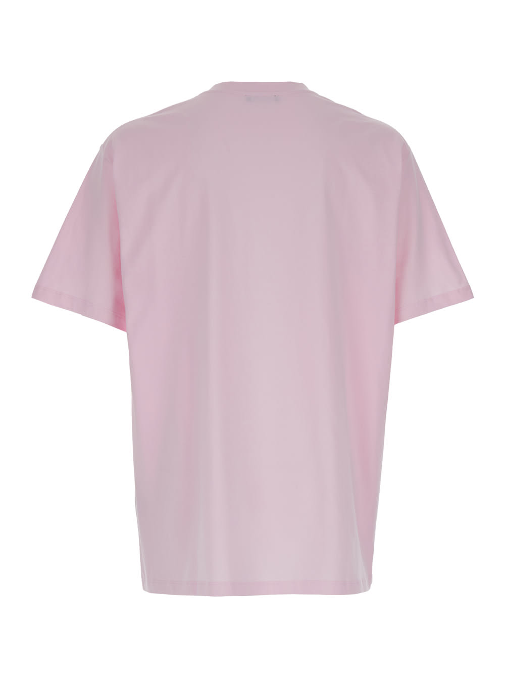 Shop Balmain Print T-shirt - Straight Fit In Pink