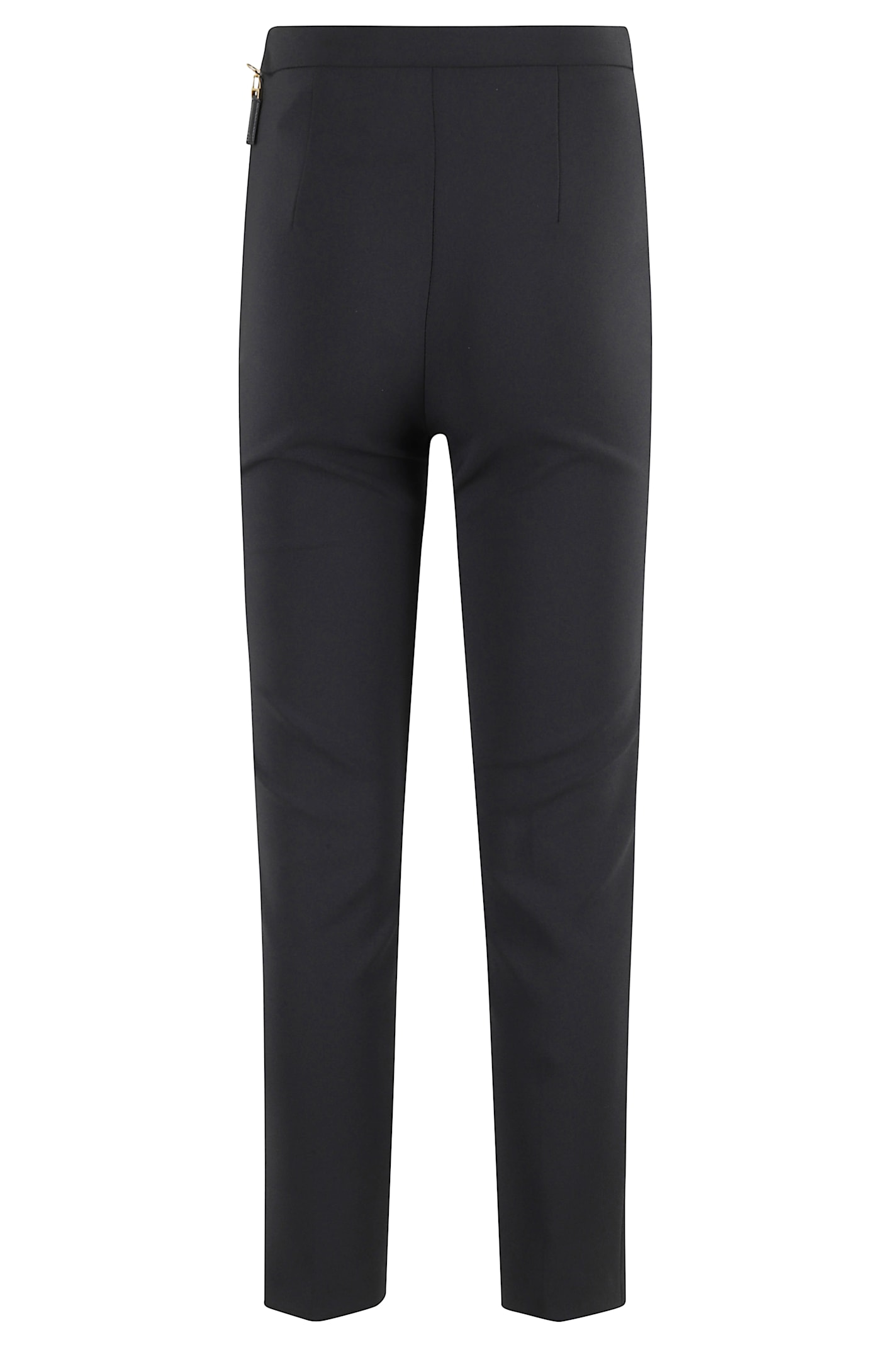 Elisabetta Franchi Front Pleated Pants With 4 Pockets In Blue