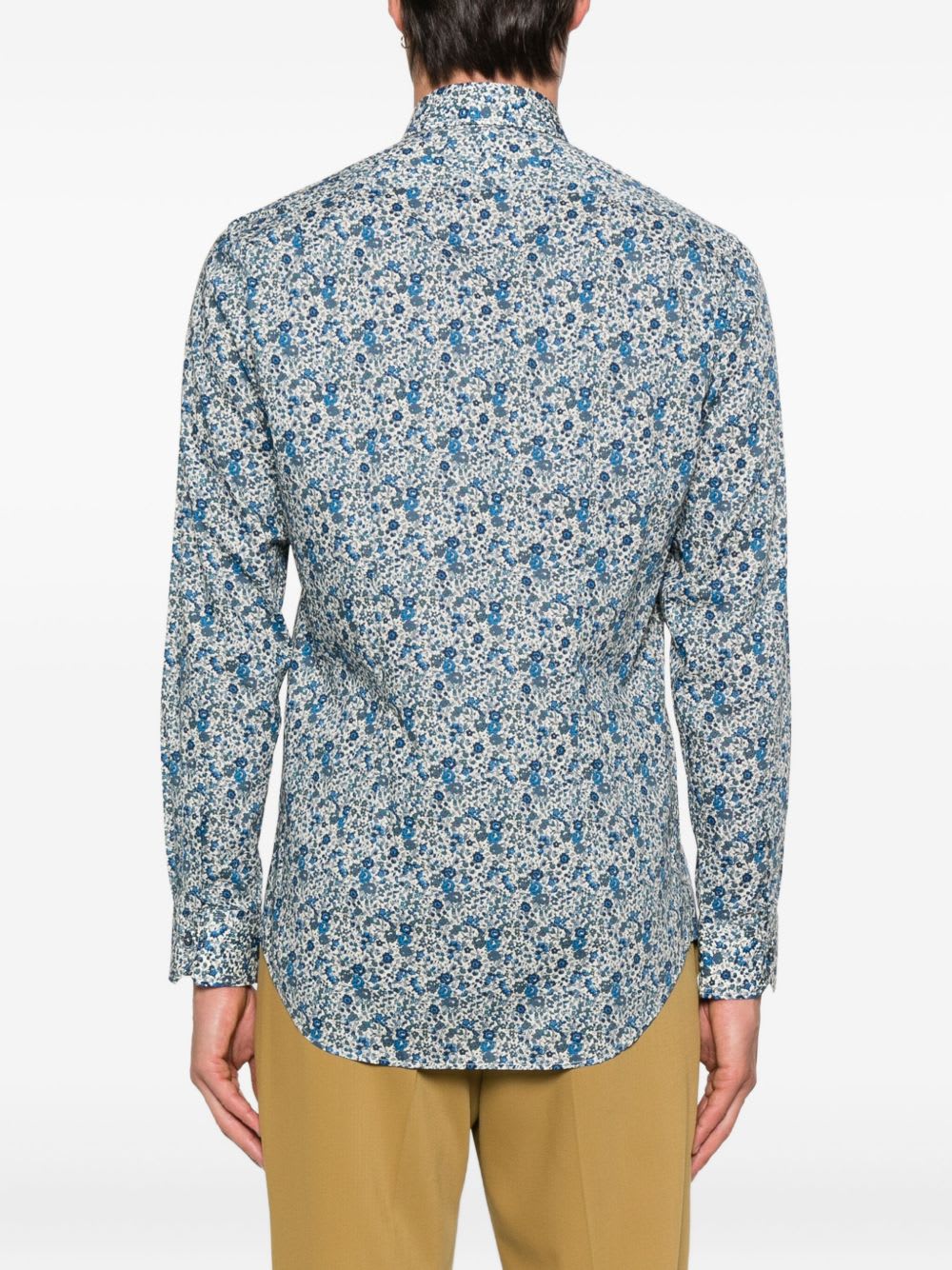 Paul Smith Printed Shirt In Blue
