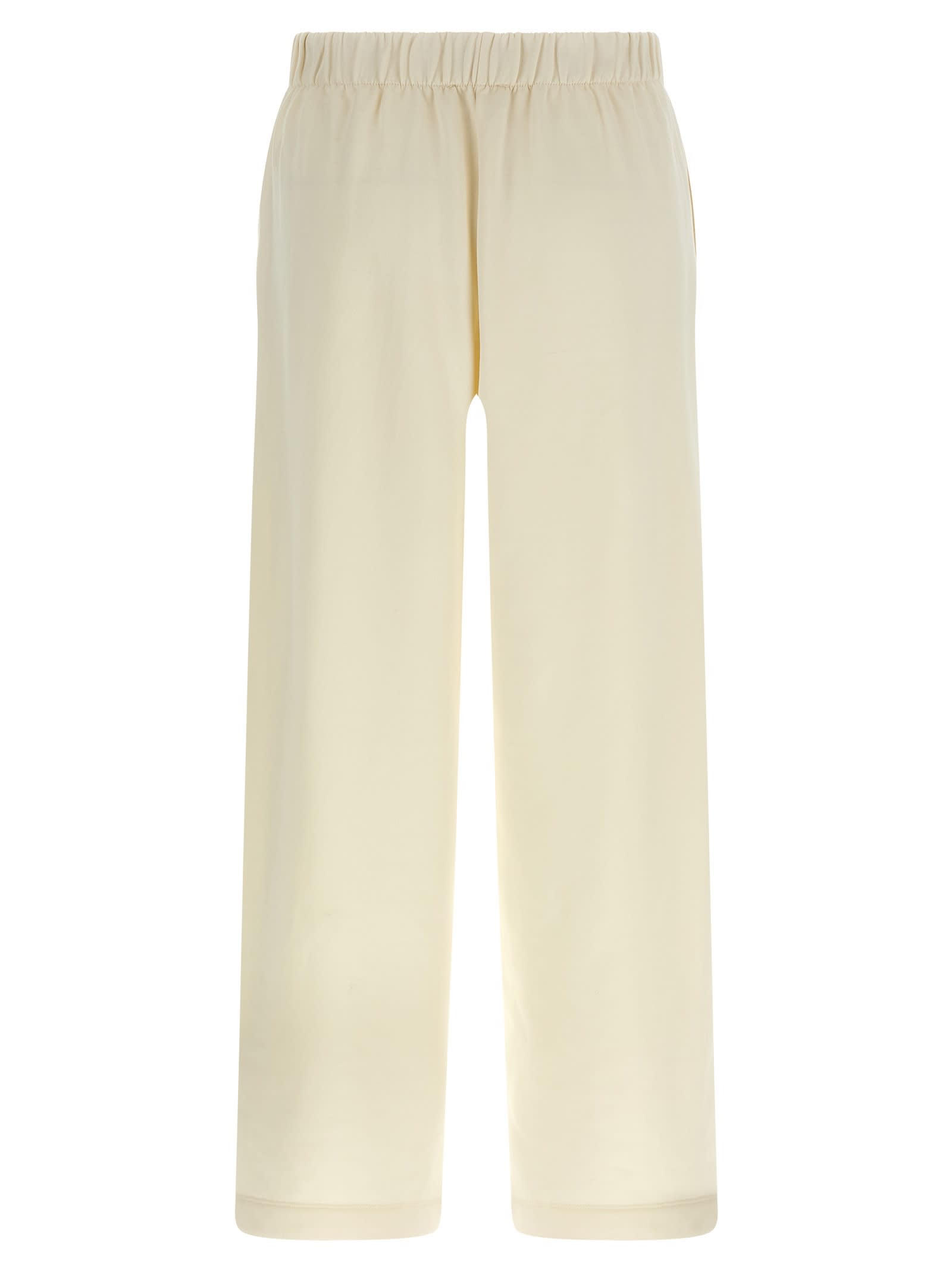 Max Mara Elastic Waist Casual Pants In Yellow