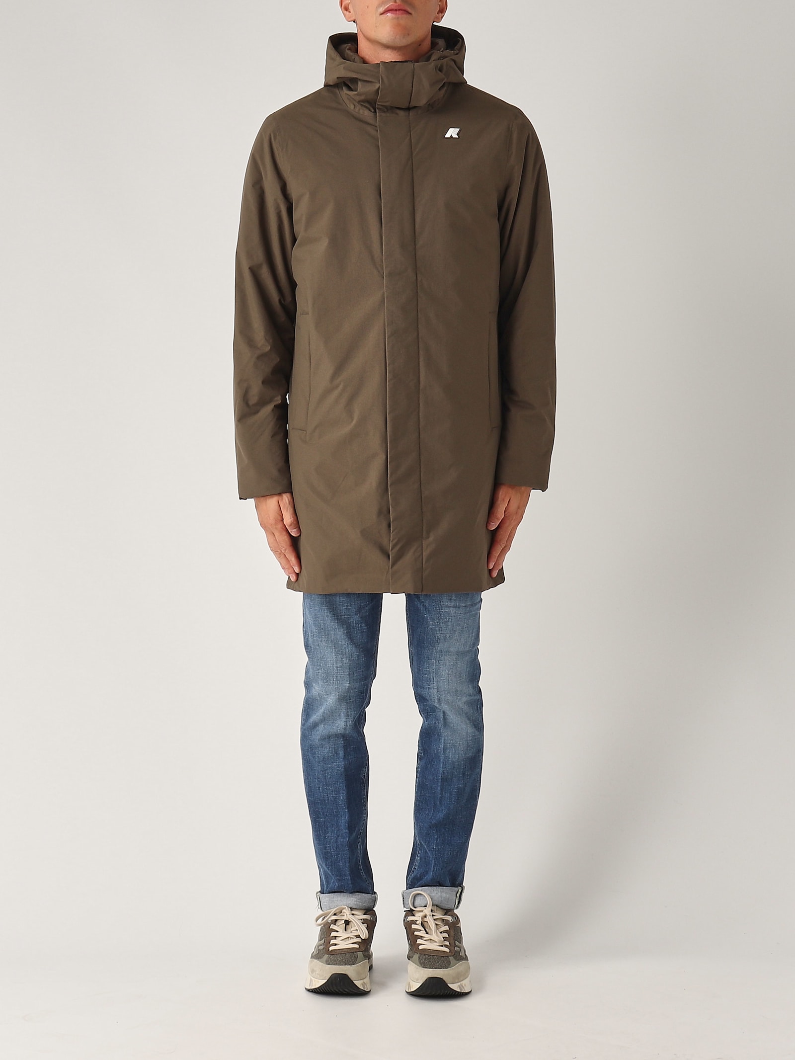 K-way Thomas Warm Ottoman Jacket In Brown