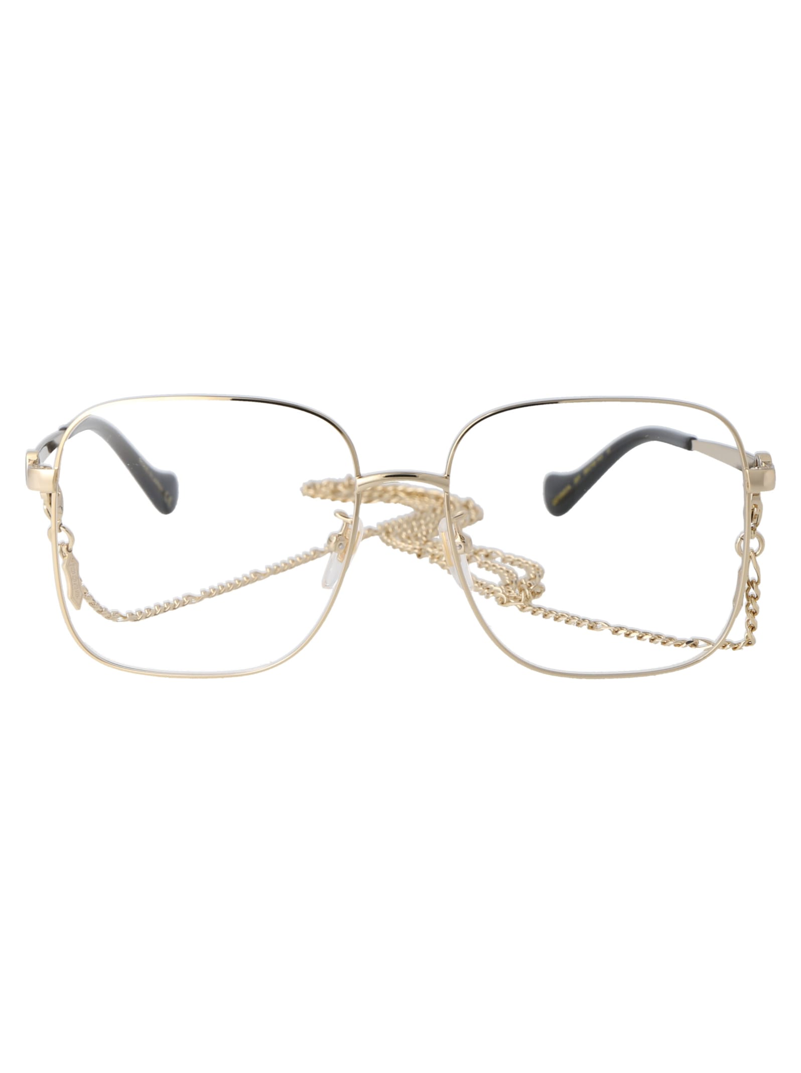 Gucci Gg1092oa Glasses In 001 Gold Gold Transparent