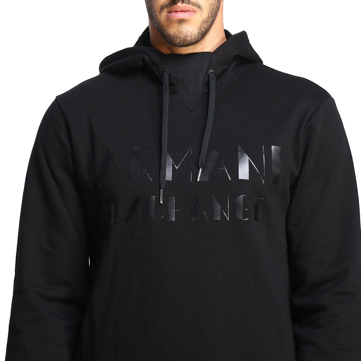 armani exchange black sweatshirt