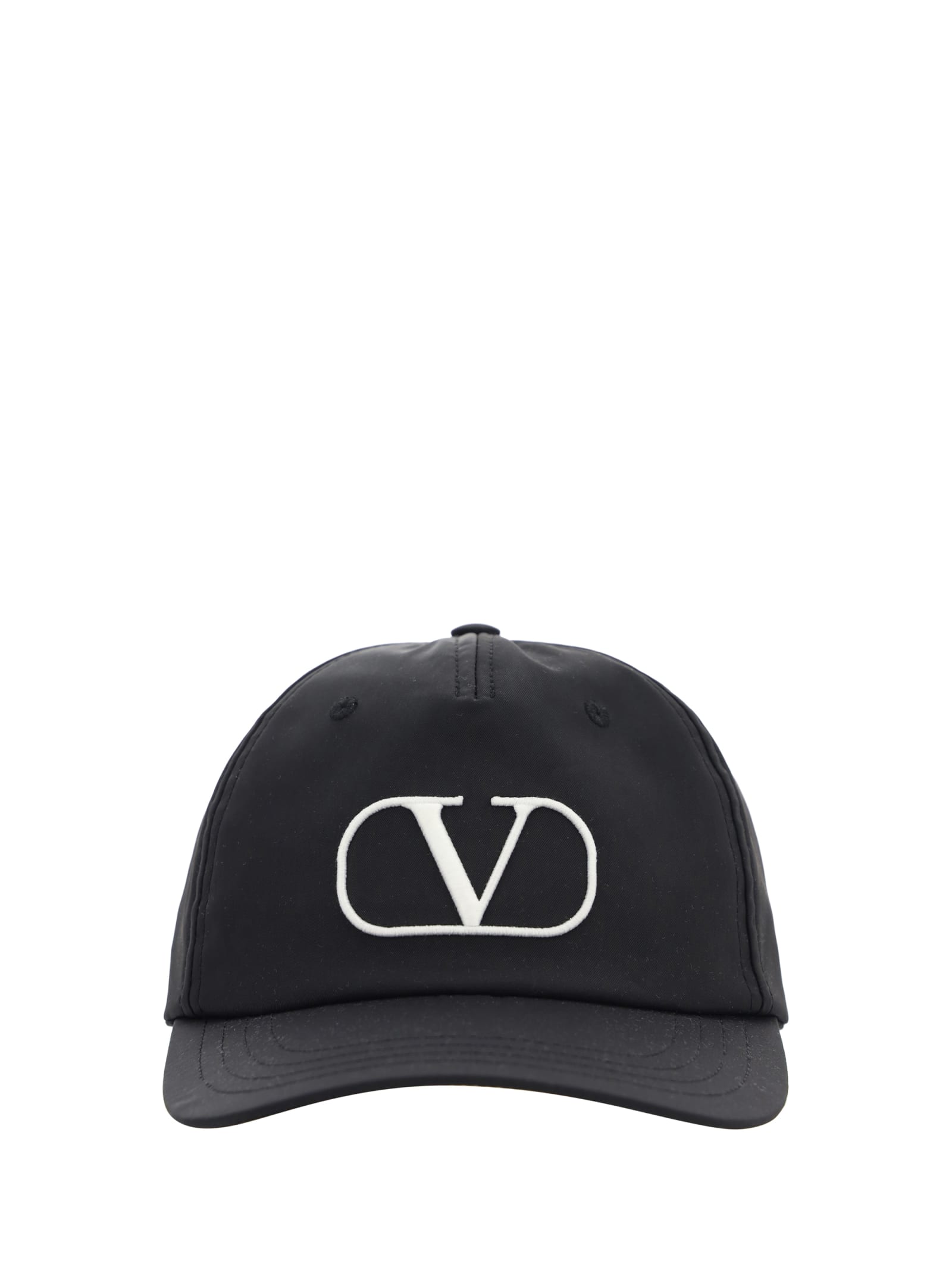Shop Valentino Garavani Baseball Hat In Neroavorio