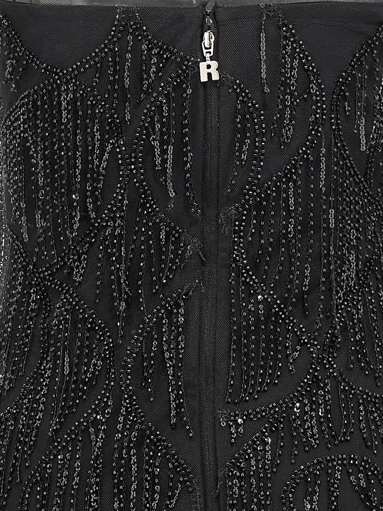 Rotate Birger Christensen Rotate Birgerchristensen Sequins Midi Tube Dress In Black