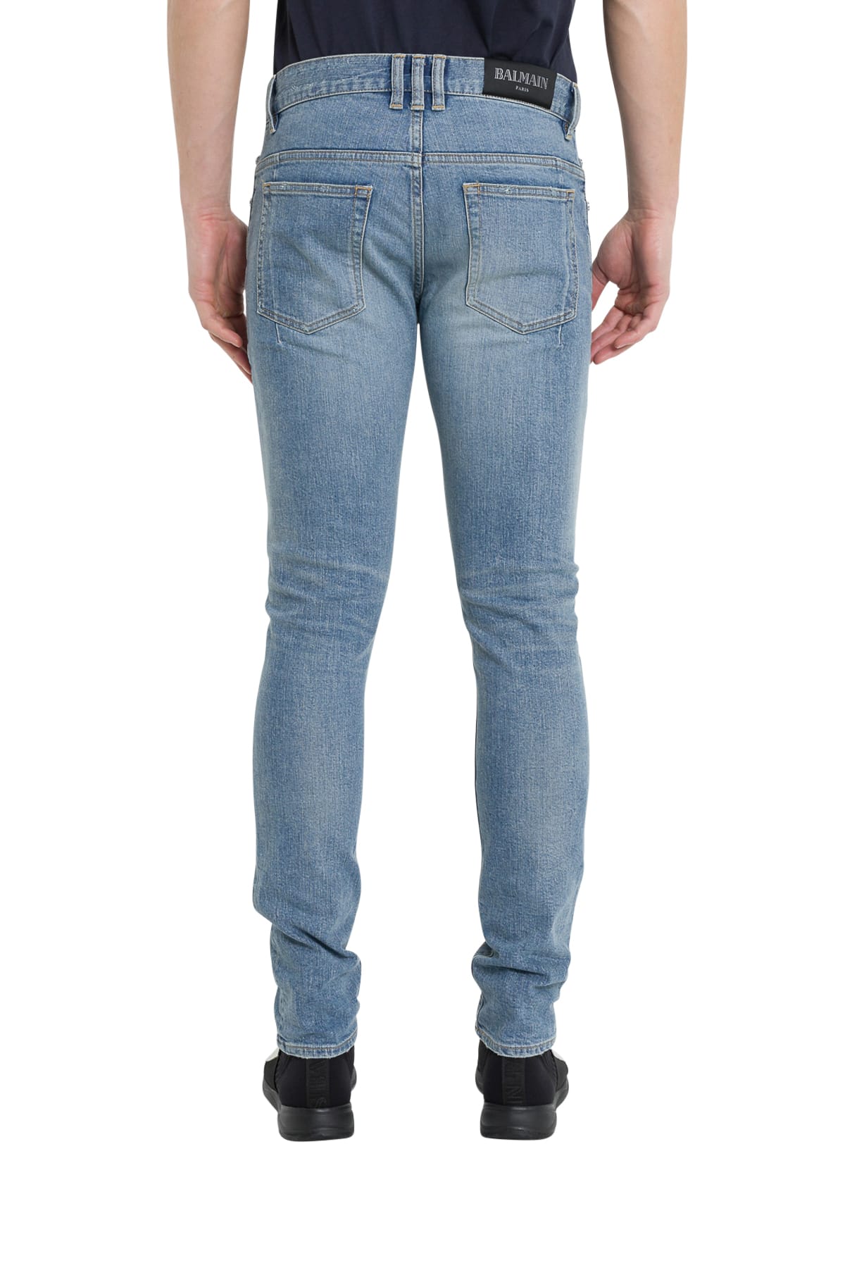 Balmain Balmain Distressed Jeans - Blu - 10828584 | italist