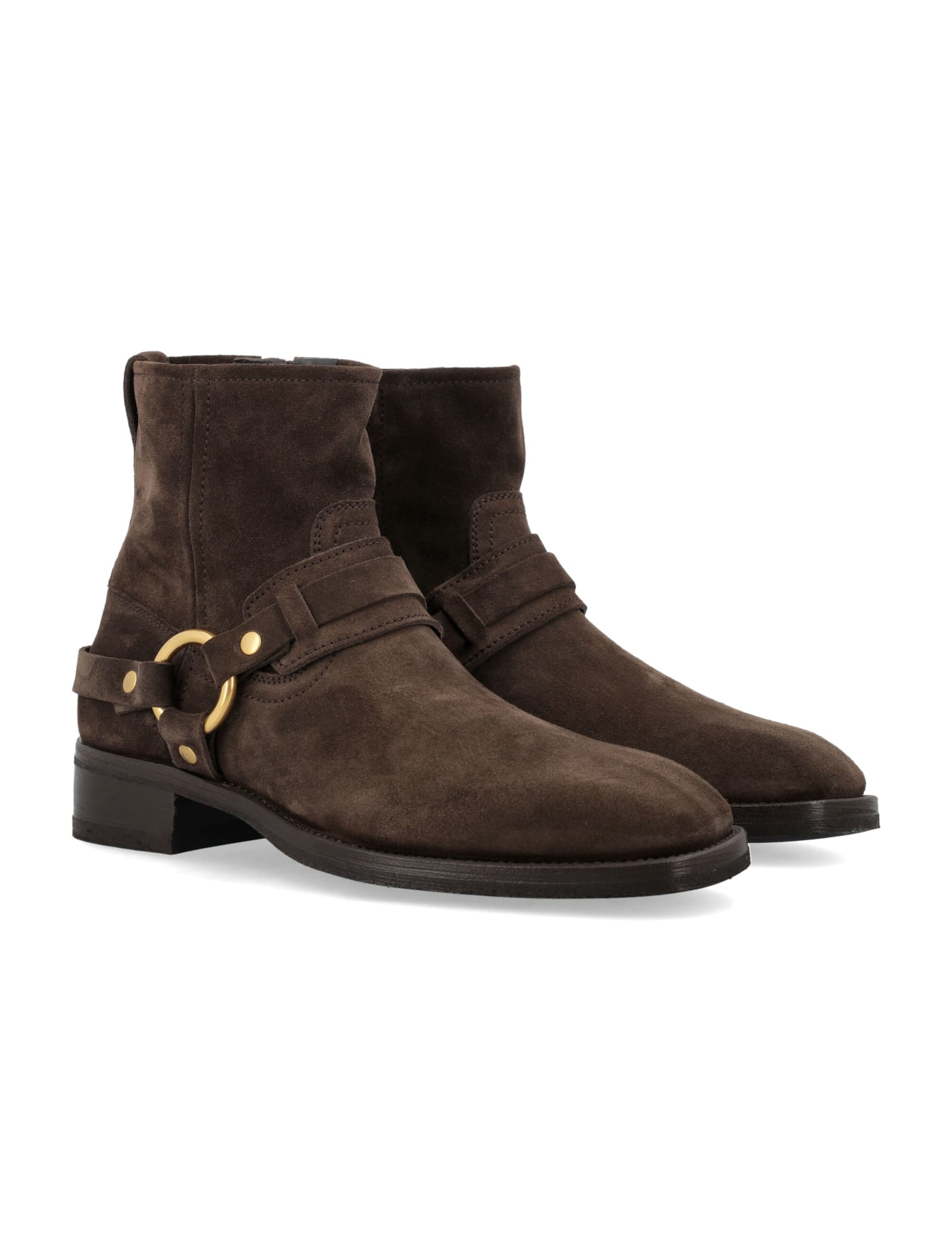 Shop Tom Ford Cavendish Harness Boots In Wood