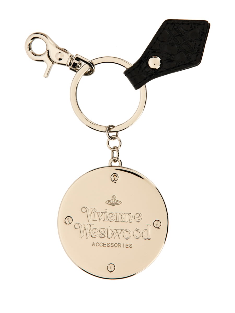 Shop Vivienne Westwood Keychain Orb In Black