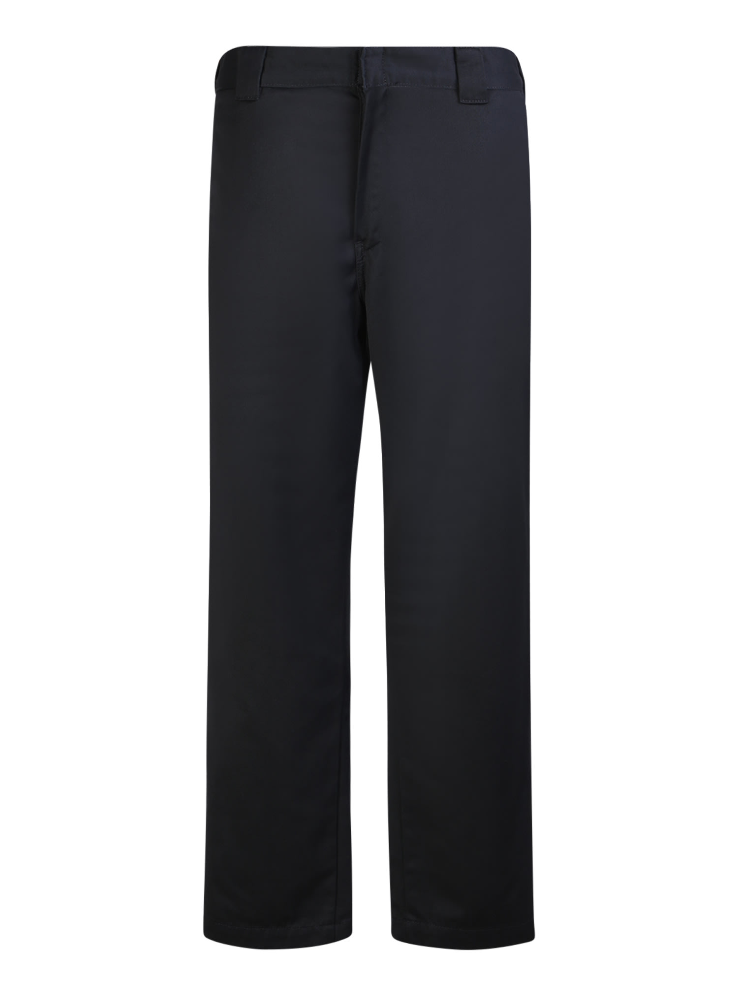 Straight-leg Trousers Black