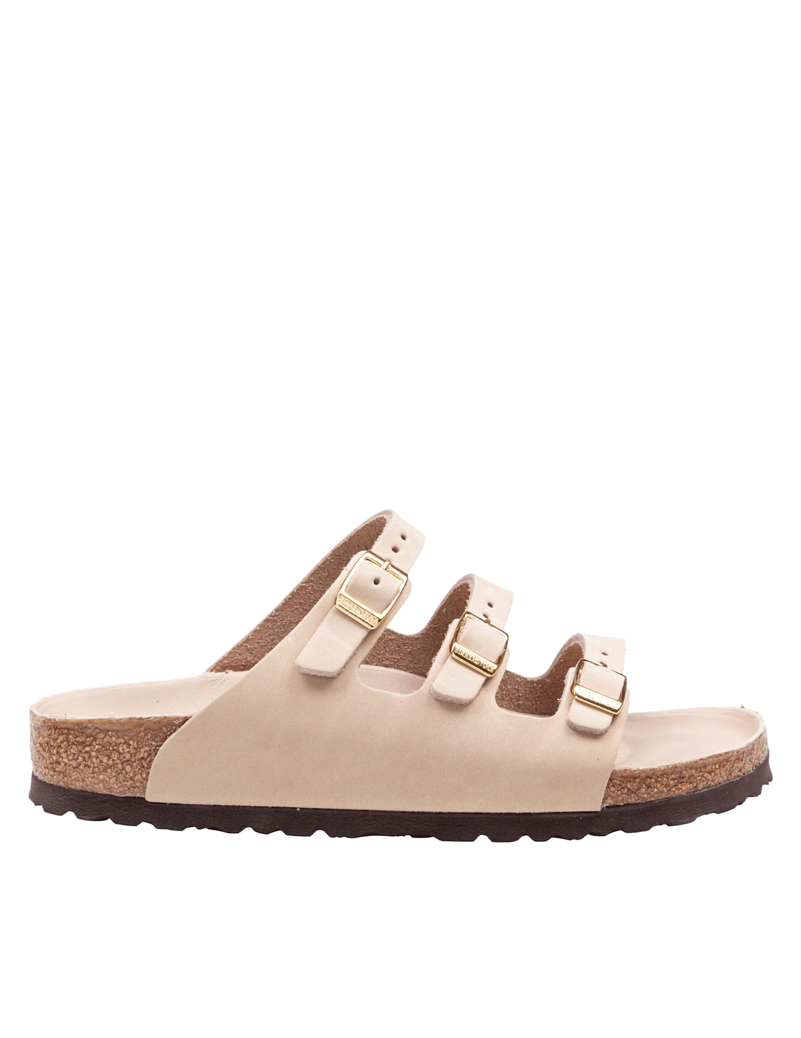 Birkenstock Florida Sandal In Sand Leather In Neutral
