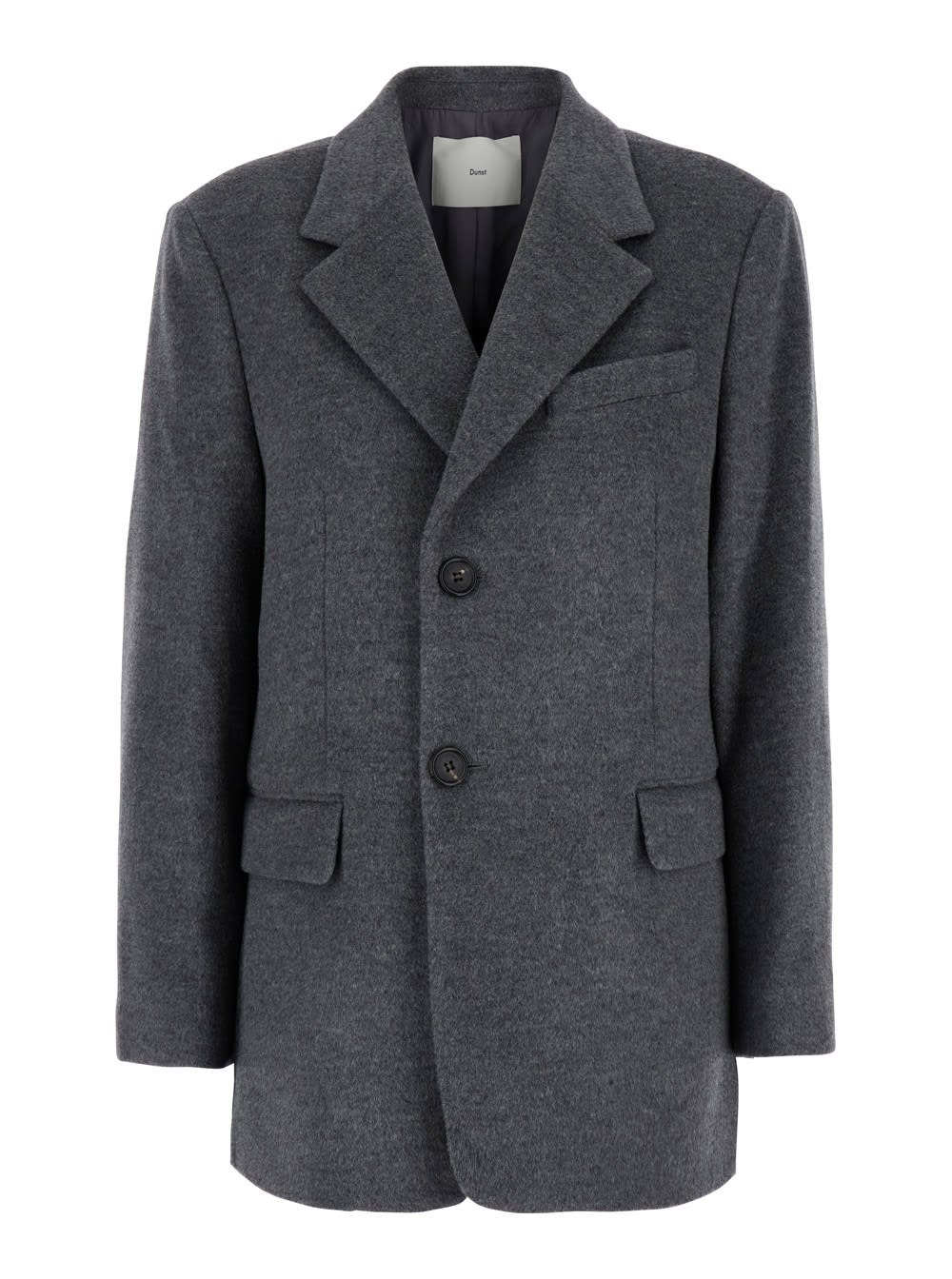 Shop Dunst Unisex Layered Heavy Wool Blazer In Grey