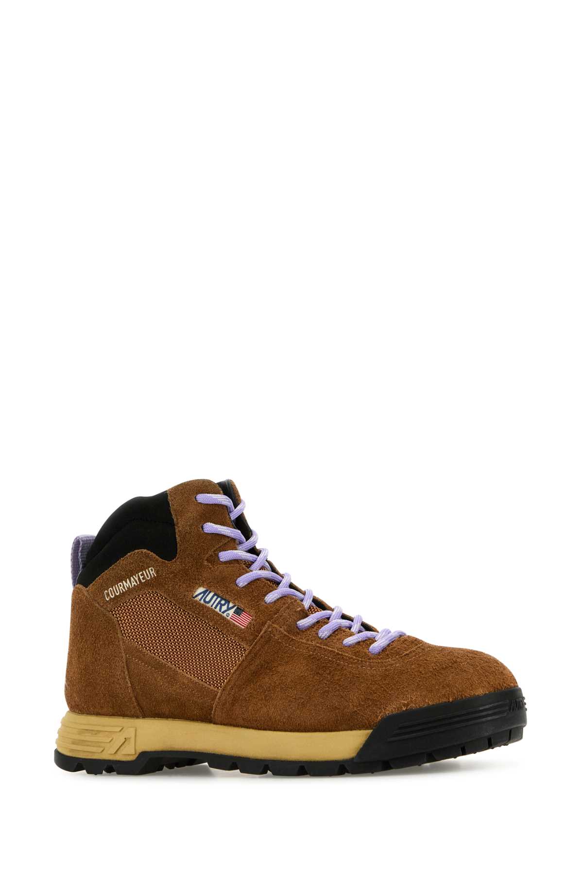 Autry Brown Suede Malga Sneakers In Brown