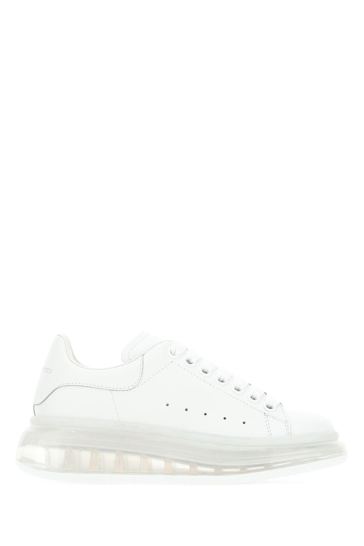 Alexander Mcqueen White Leather Sneakers