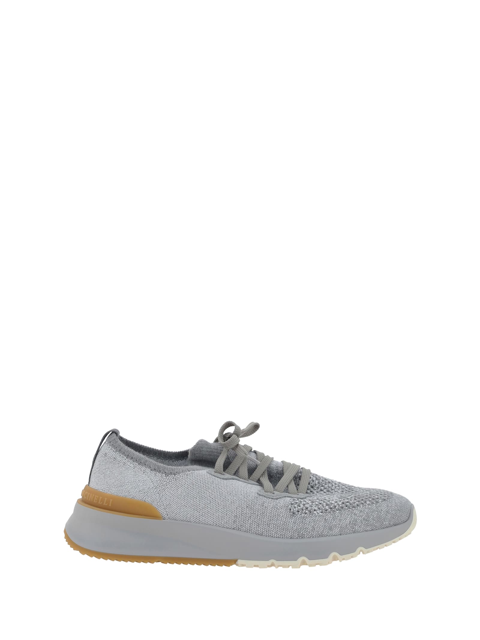 Brunello Cucinelli Stretch Knit Low-top Sneakers In Cjn33