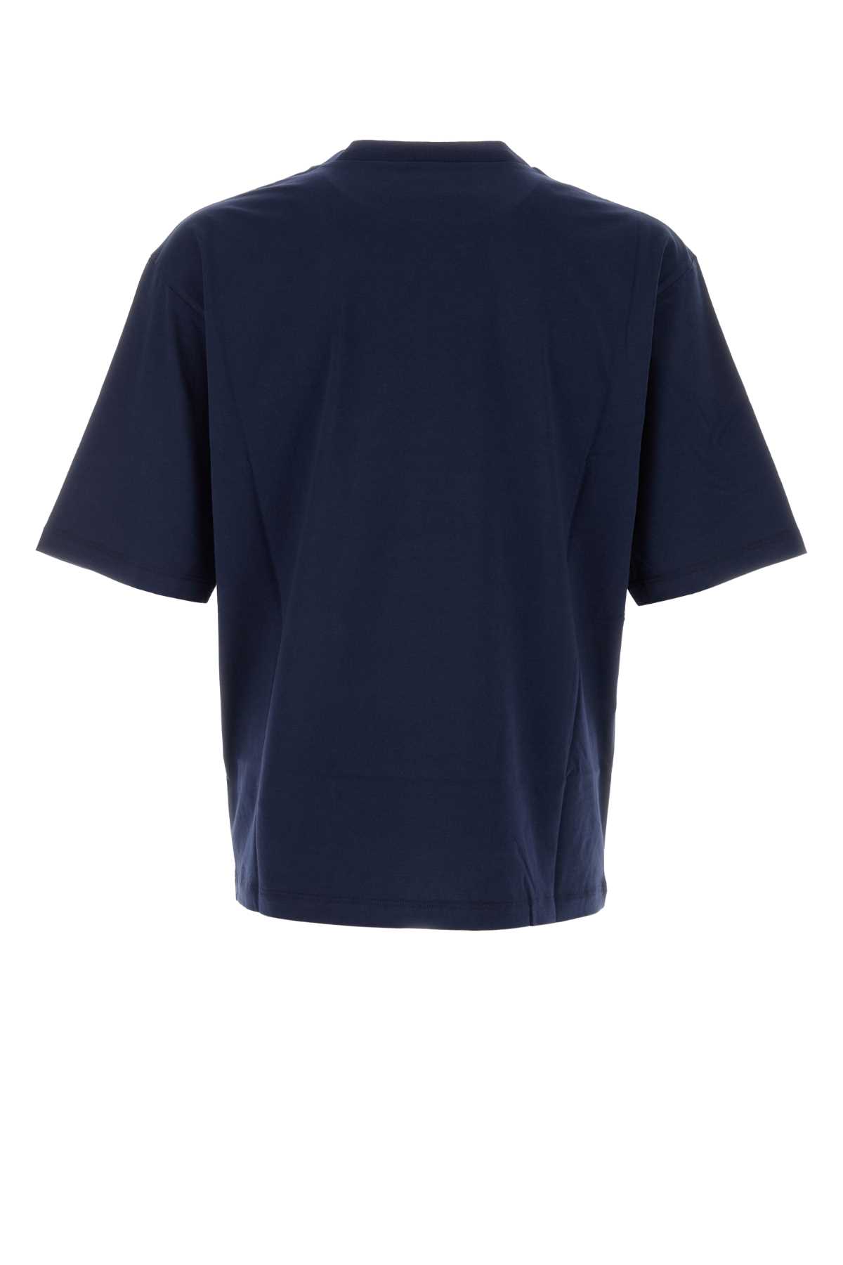 Shop Dsquared2 Navy Blue Cotton Oversize T-shirt In Bluenavy