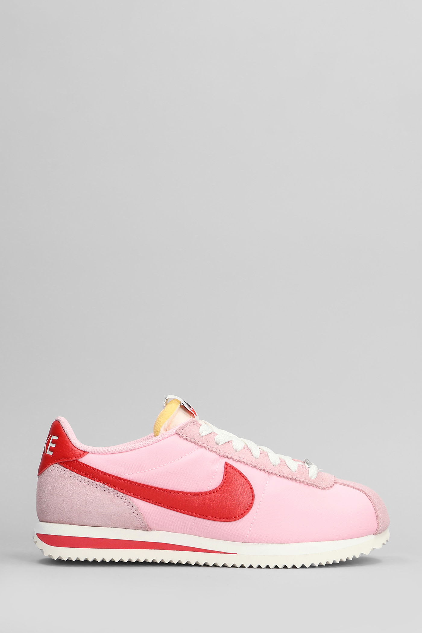 Nike Cortez Txt Sneakers In Rose-pink Suede And Fabric In Pink