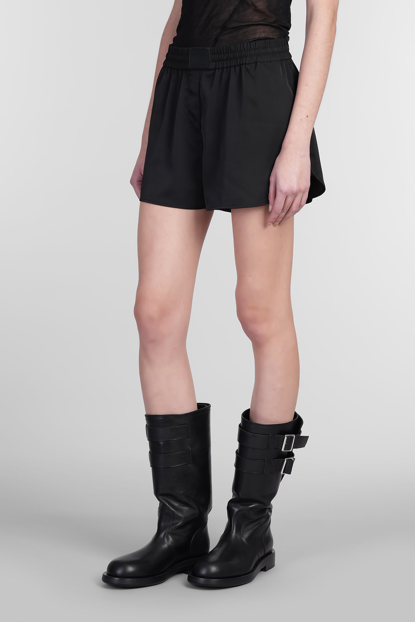 Helmut Lang Shorts In Black Polyester In Black
