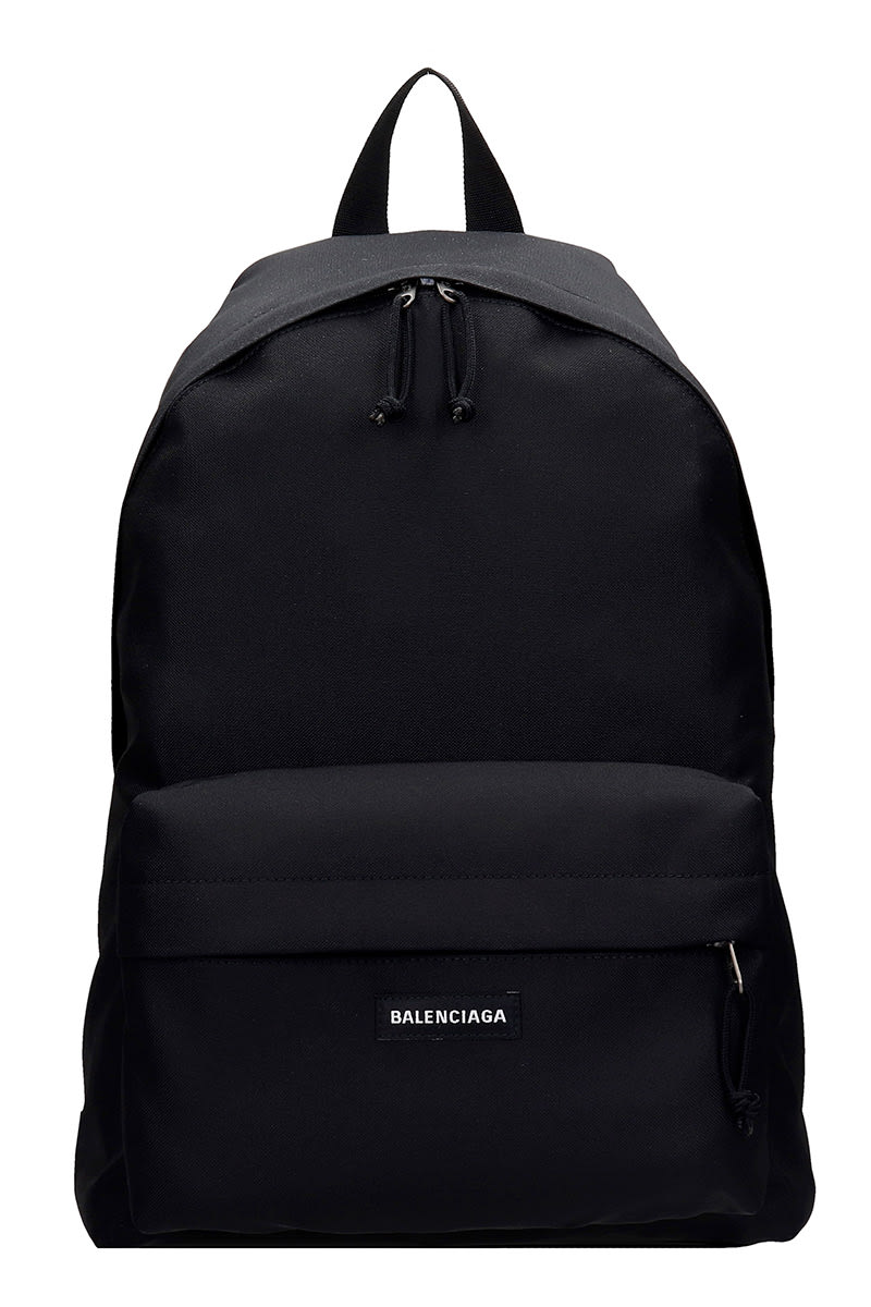 Balenciaga Explorer Backpack In Black Nylon