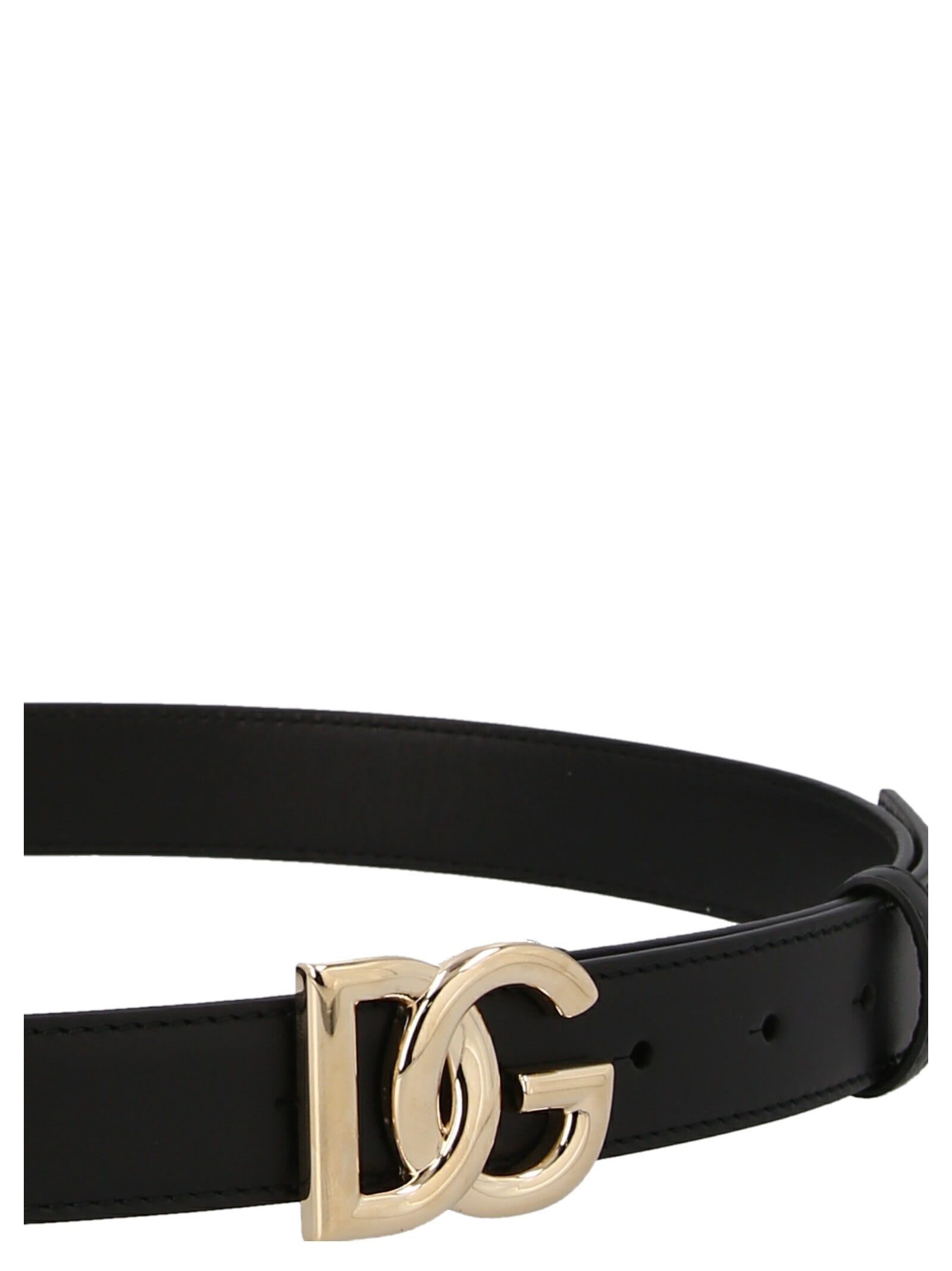 Shop Dolce & Gabbana Logo Belt In Black