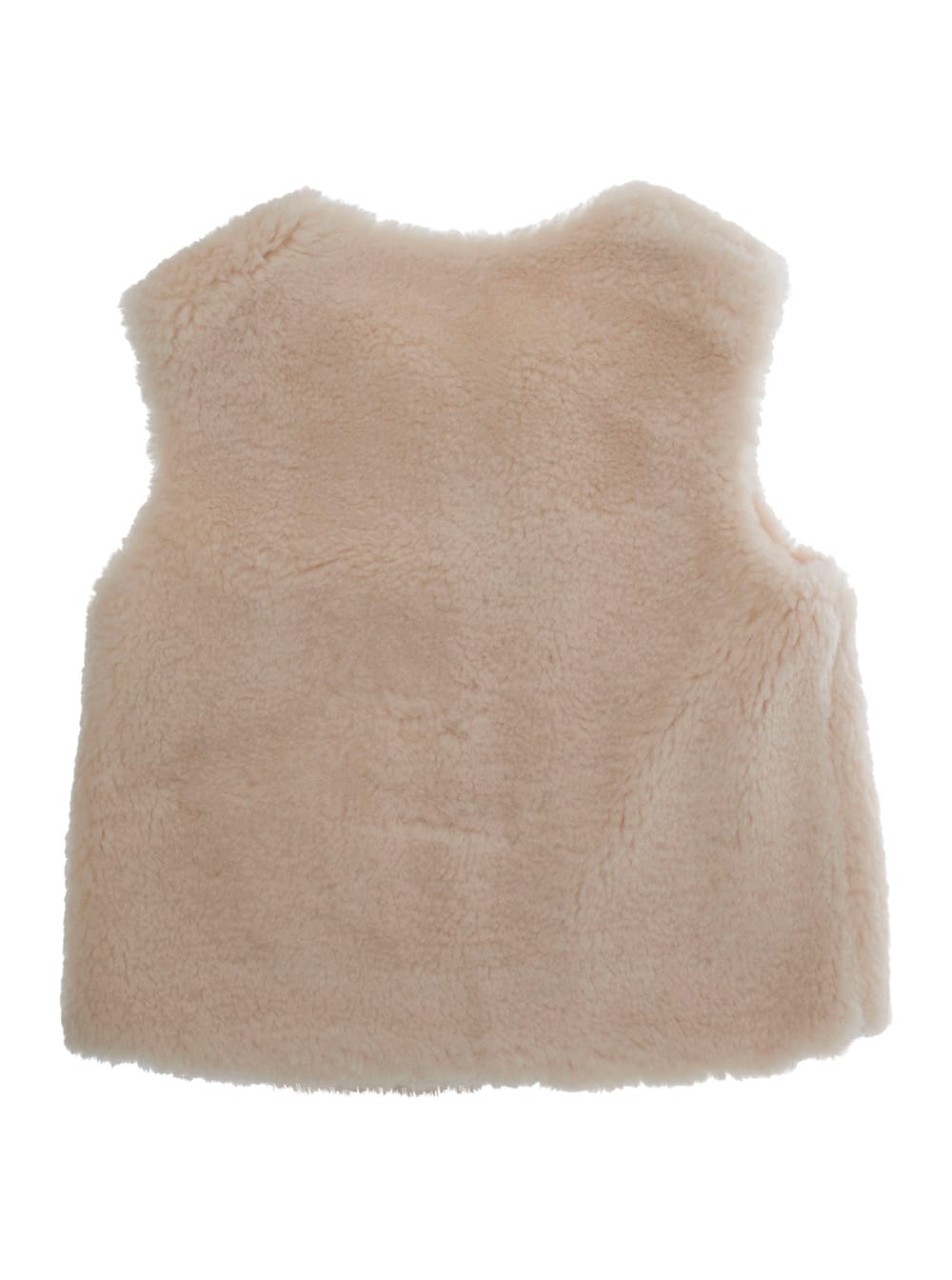 Chloé Fleece Gilet In Neutral