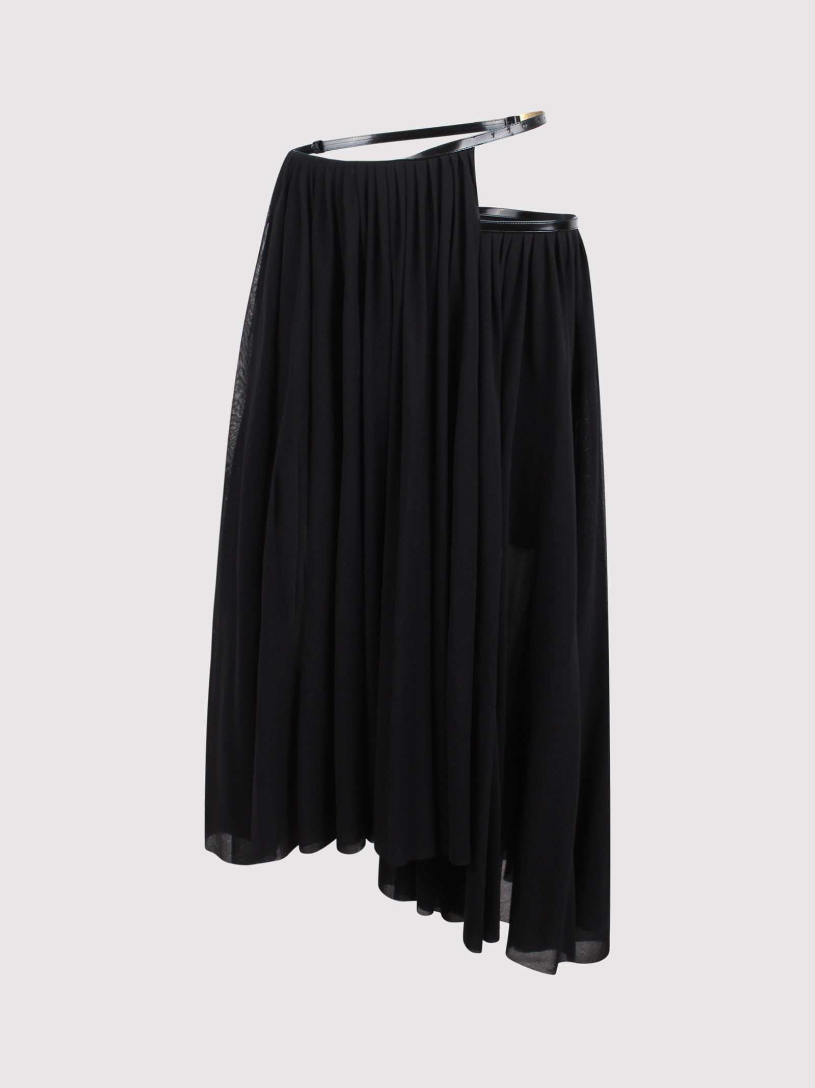 Stretch Tulle Long Skirt