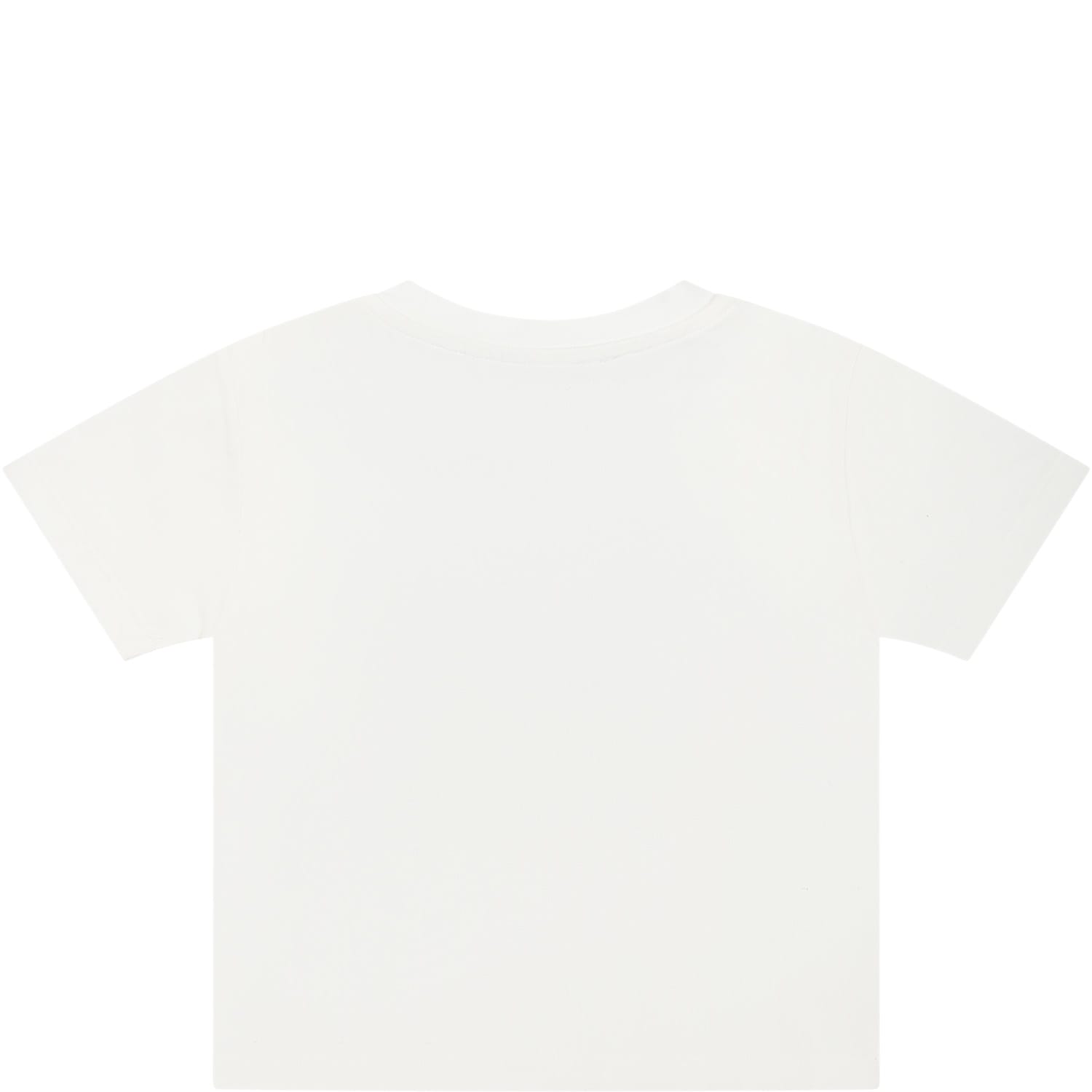 Shop Versace White T-shirt For Baby Boy With Medusa Logo