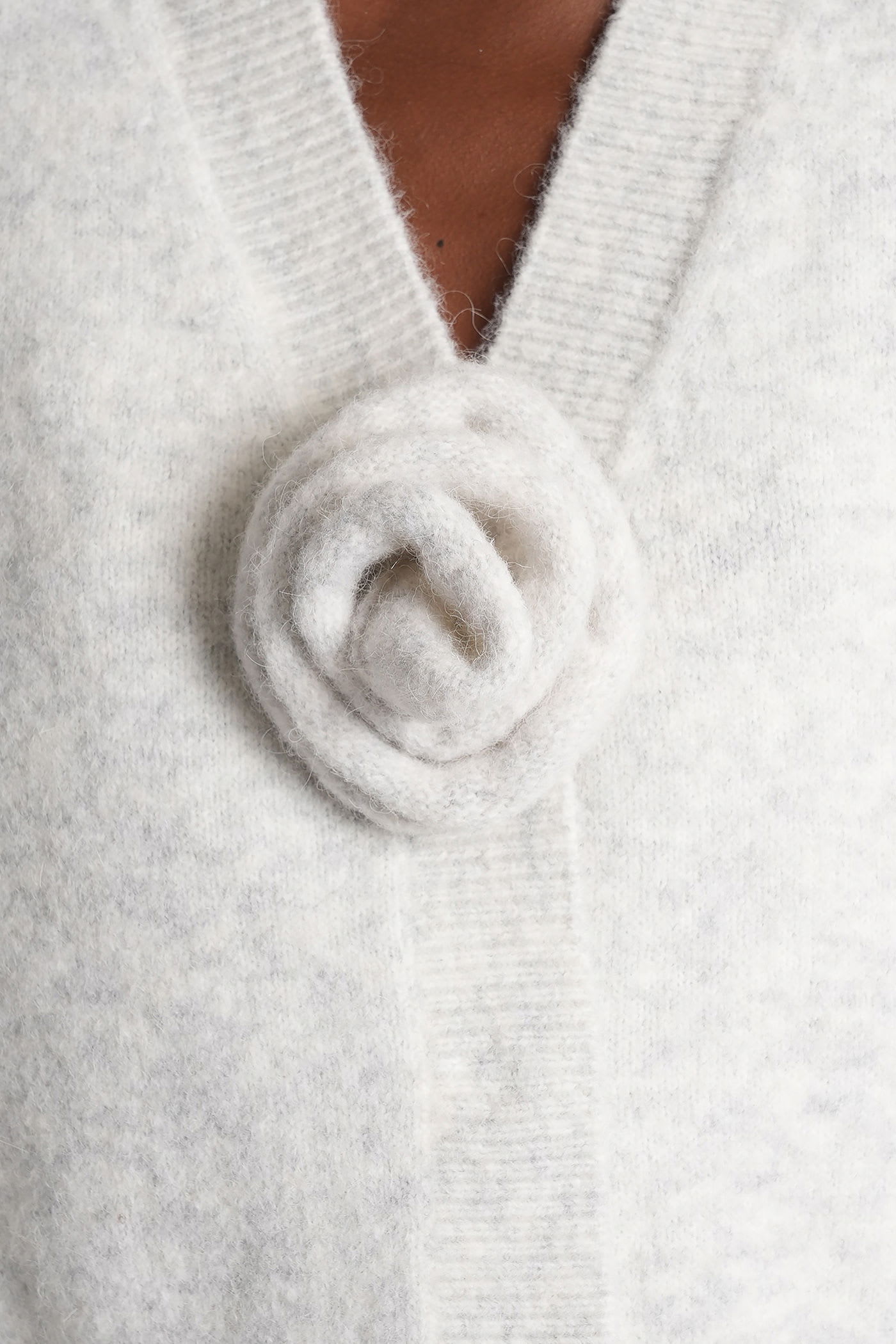 Rotate Birger Christensen Rotate Alpaca And Wool Cardigan In White