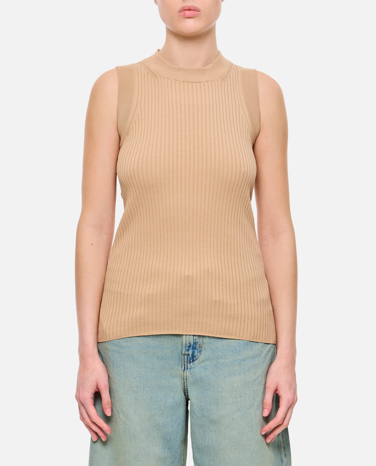 Tione Cotton Ribbed Tank Top