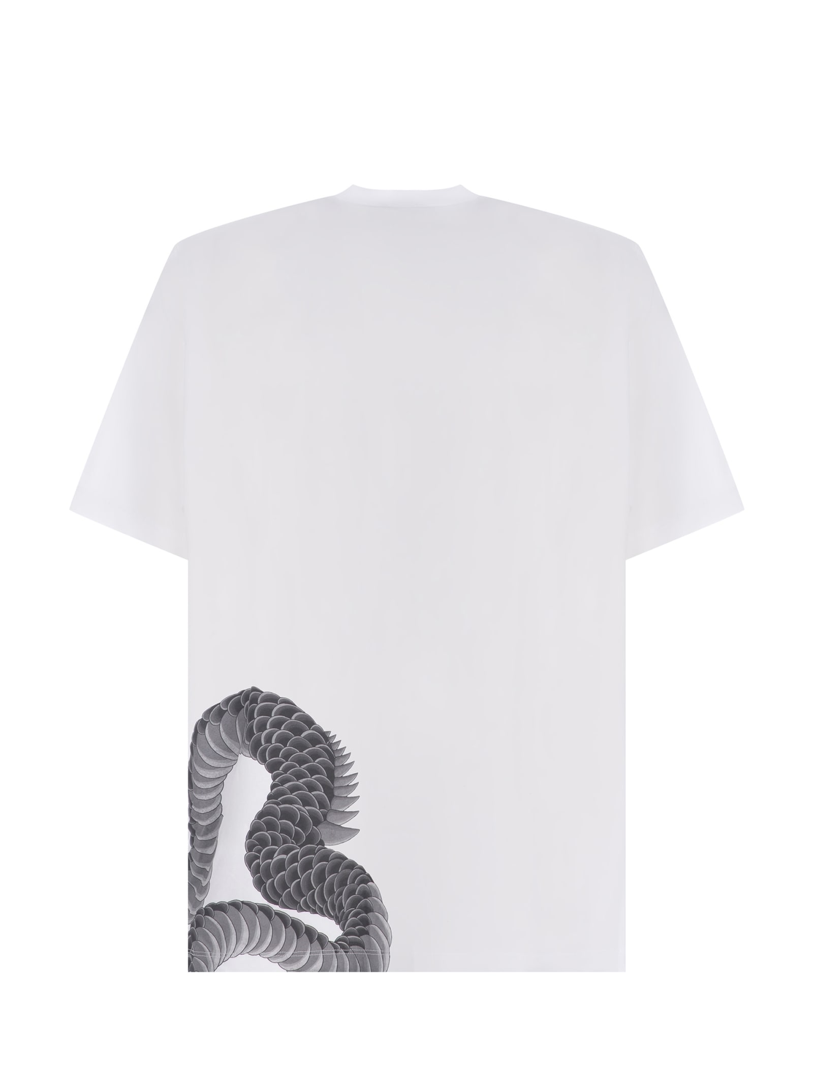 Shop Dsquared2 T-shirt  Tatoo Made Of Cotton In Bianco
