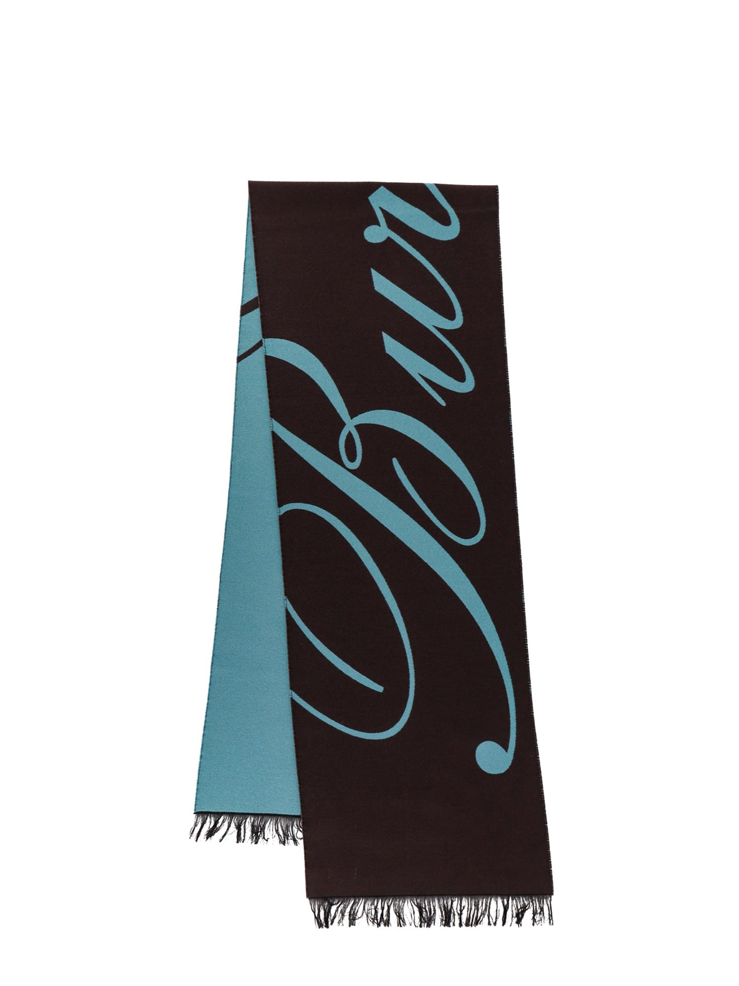 Shop Burberry Scarf In Light Blue