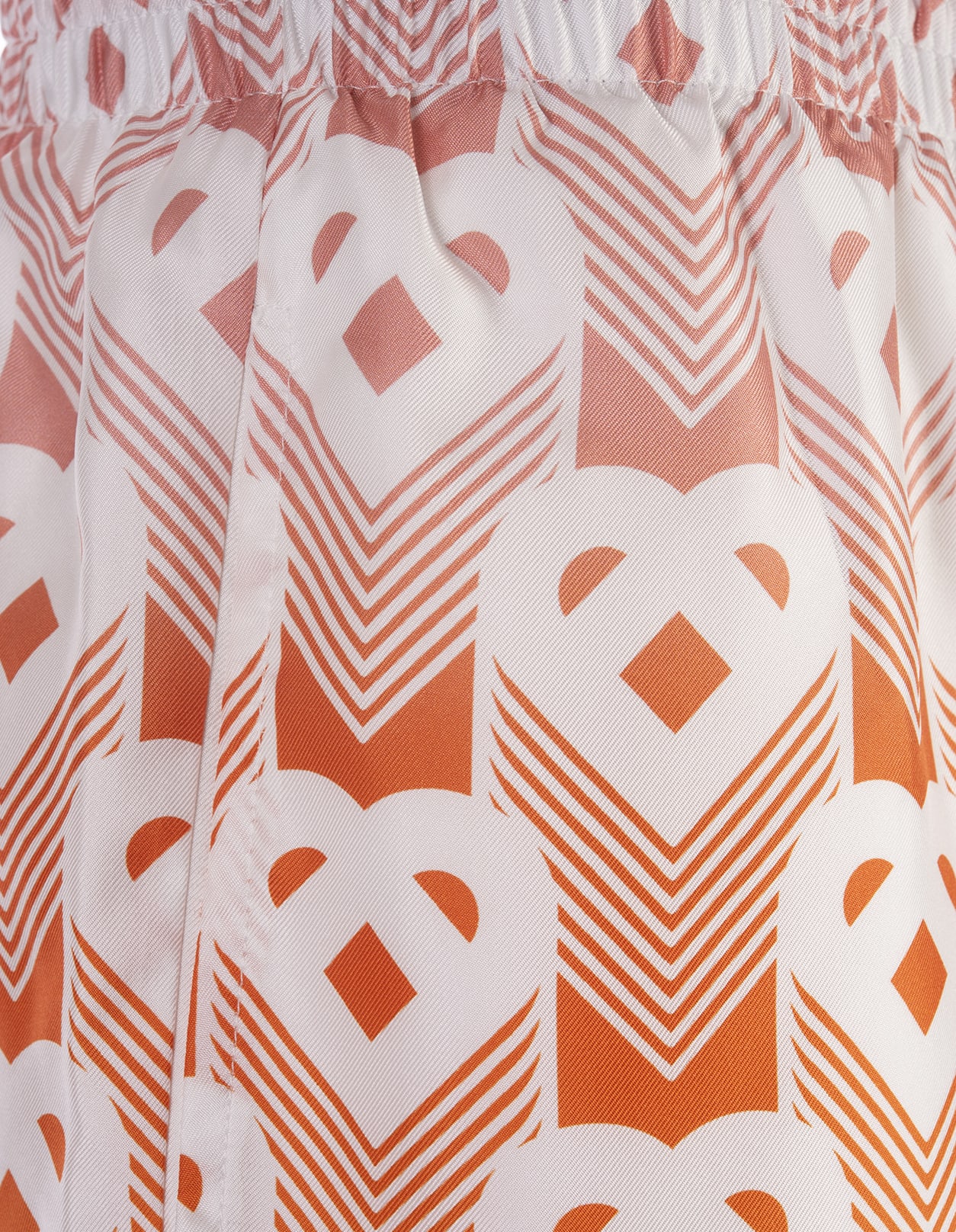 Shop Casablanca Gradient Heart Monogram Silk Shorts In Multi