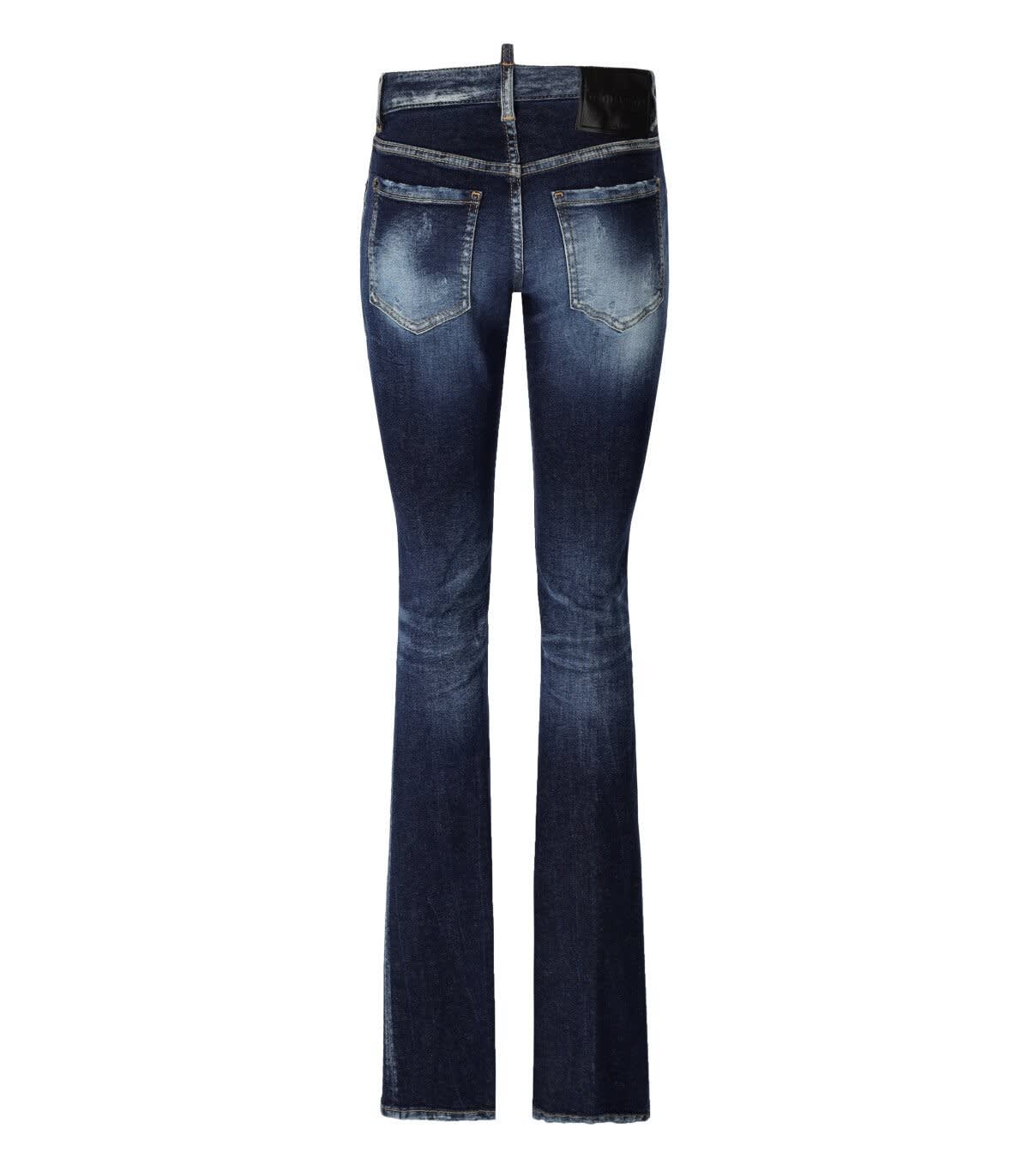 Shop Dsquared2 Twiggy Jeans In Blu