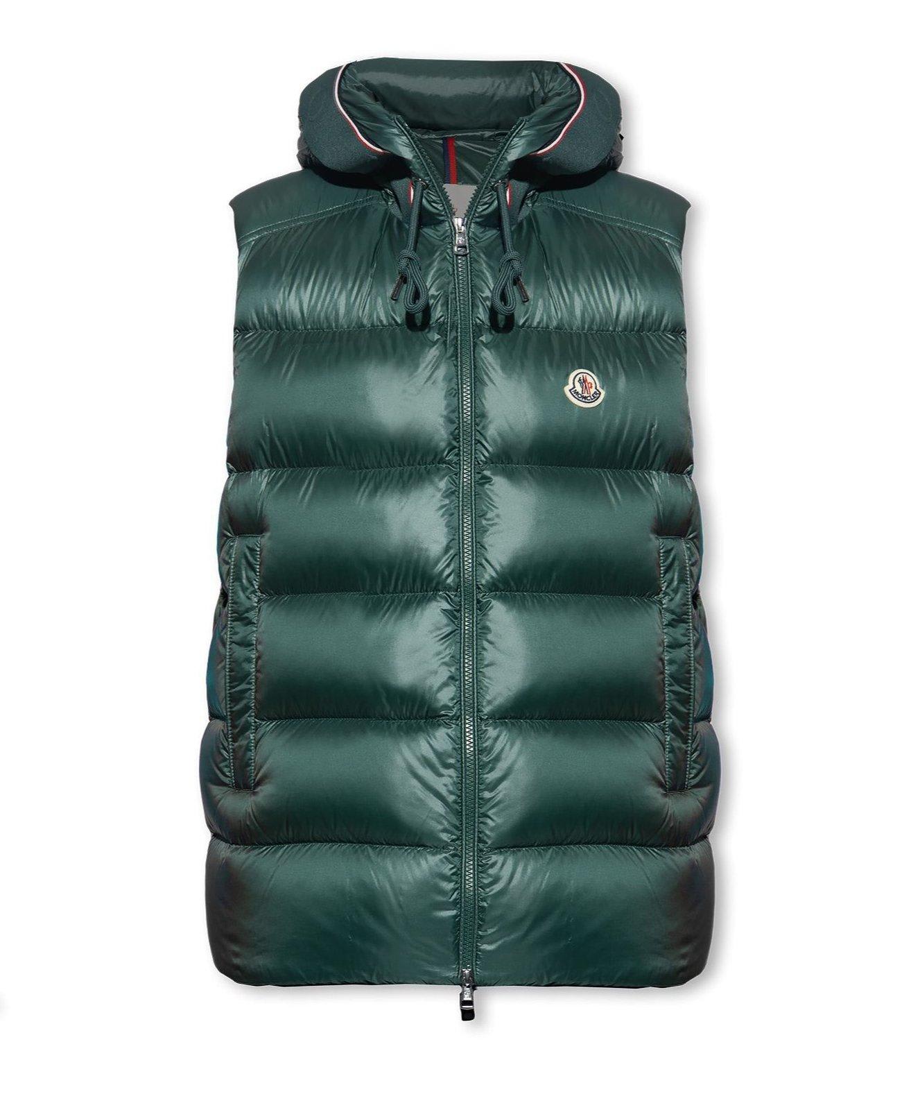 MONCLER LUIRO ZIP-UP HOODED VEST