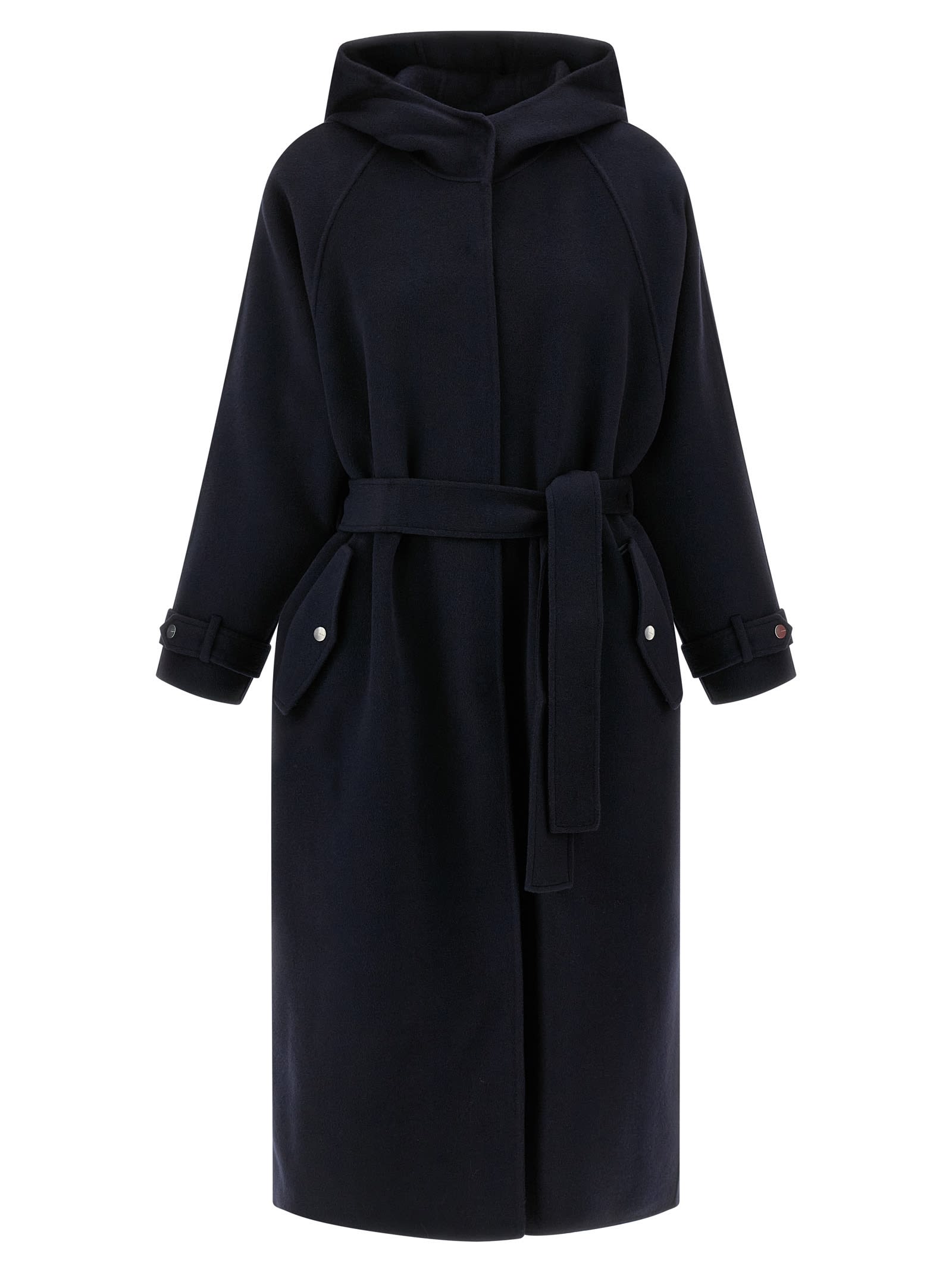 Pinko Cartoccio Coat In Blue