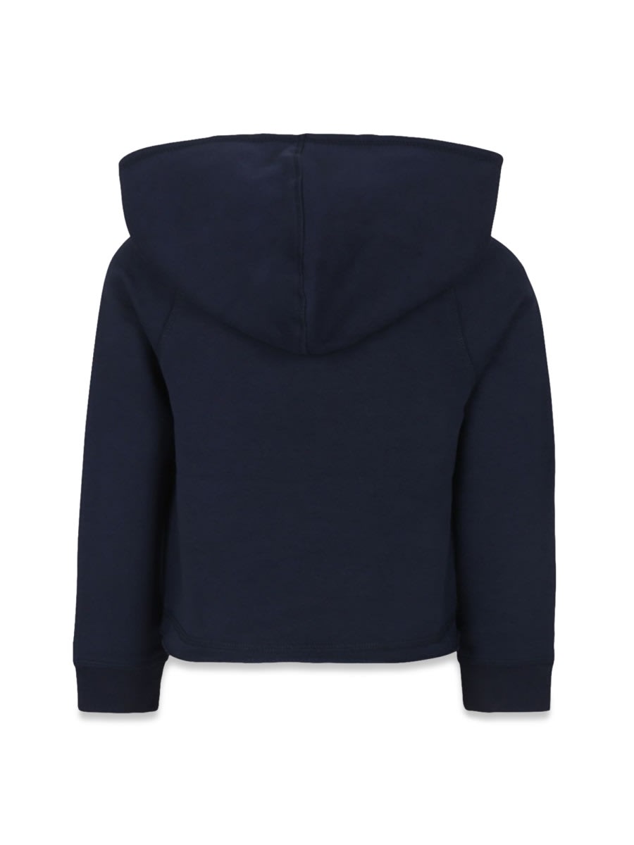 Zadig & Voltaire Blue Hooded Sweatshirt For Girl In Blue