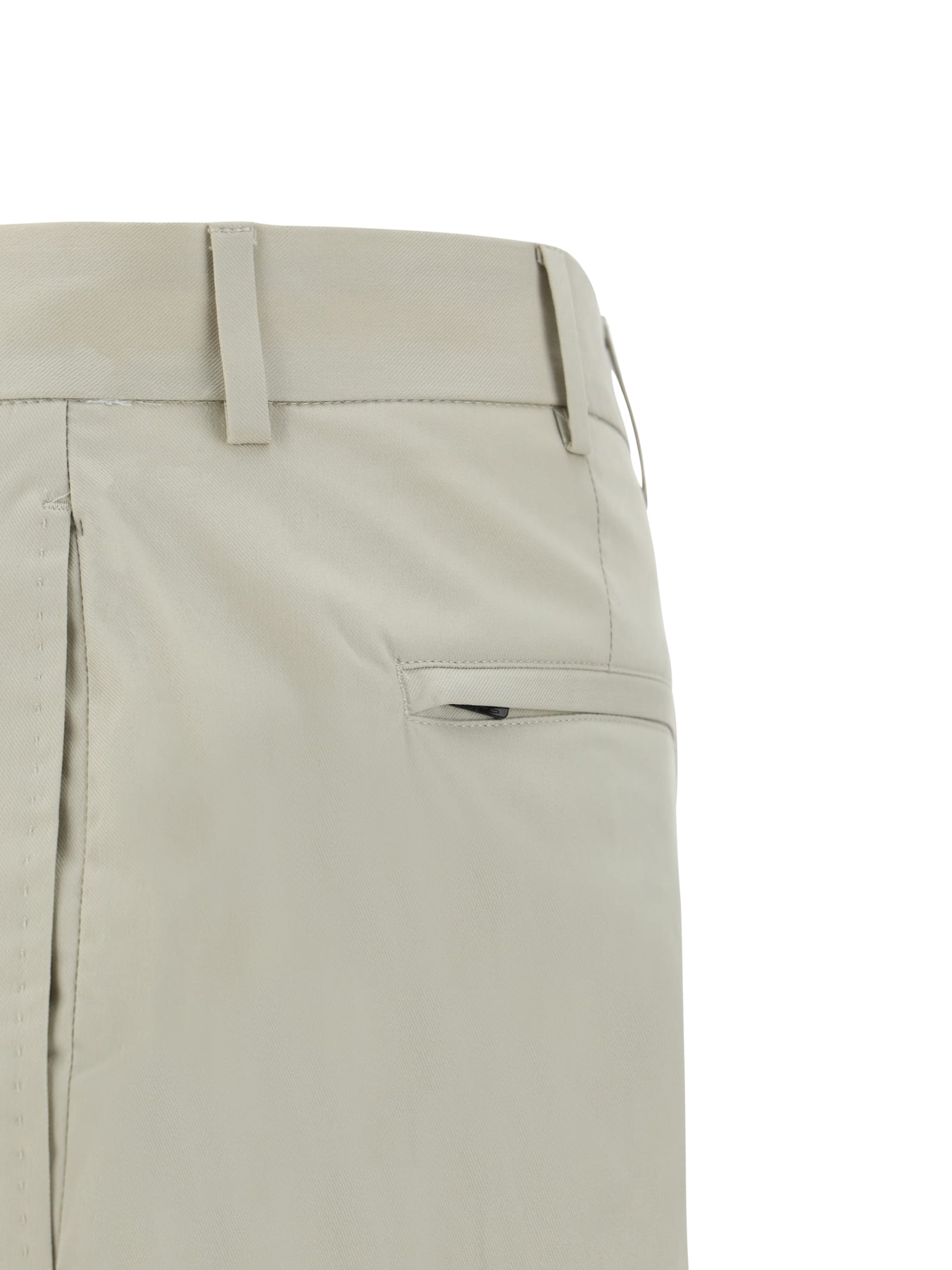 Pt Torino Beige Tapered Casual-chic Trousers In 35