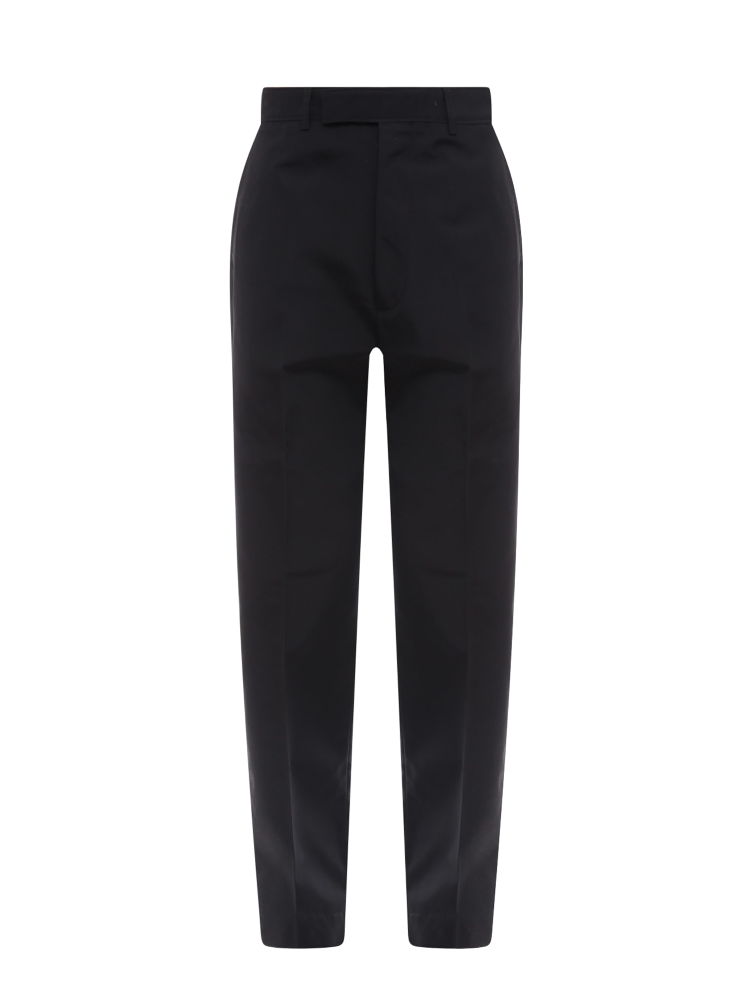 Cotton Popline Cropped Trousers