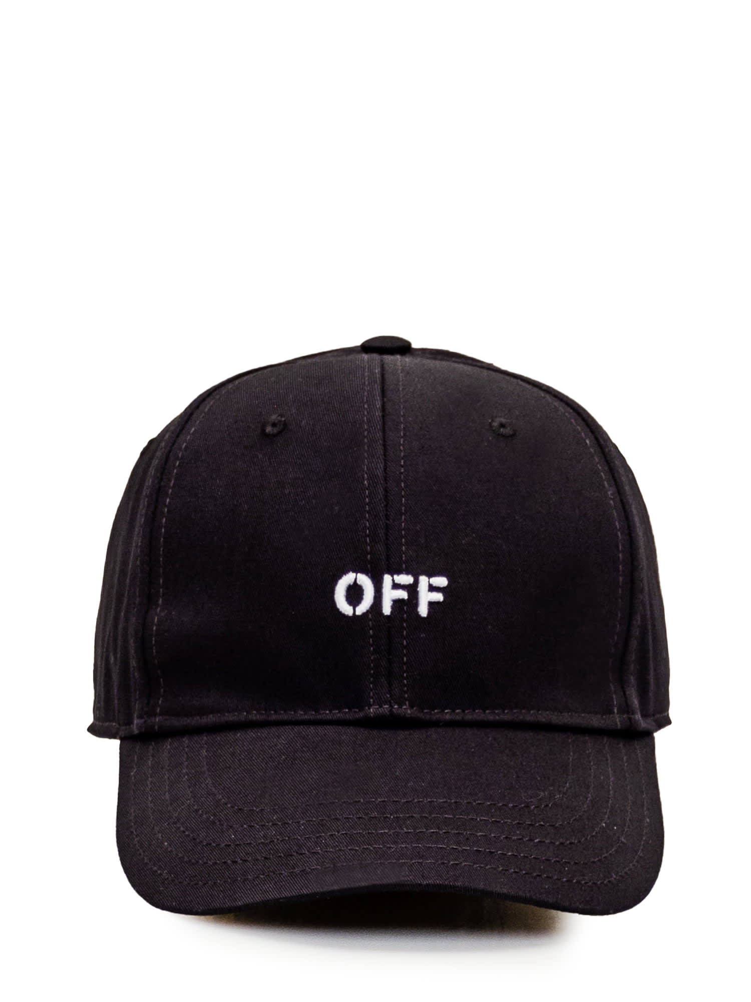 Shop Off-white Logo Cap In Black White