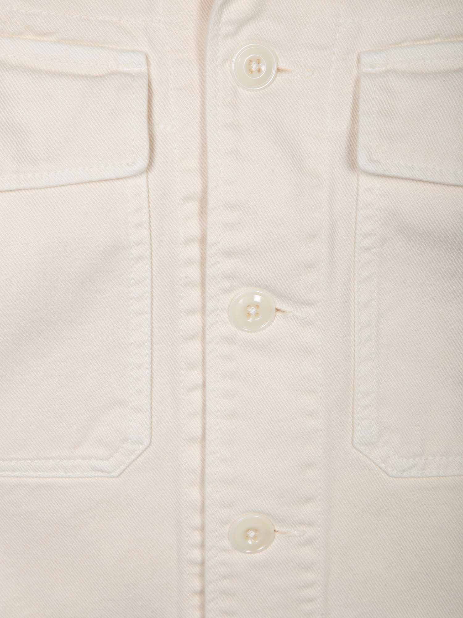 Lemaire Ecru Blazer With Classic Collar In White
