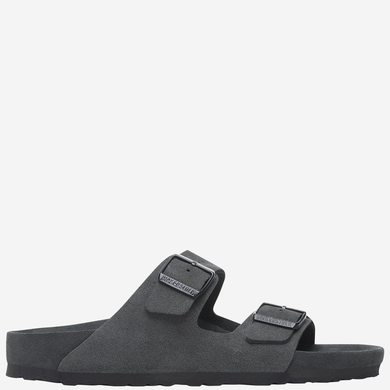 Birkenstock Arizona Suede Sandals In Gray