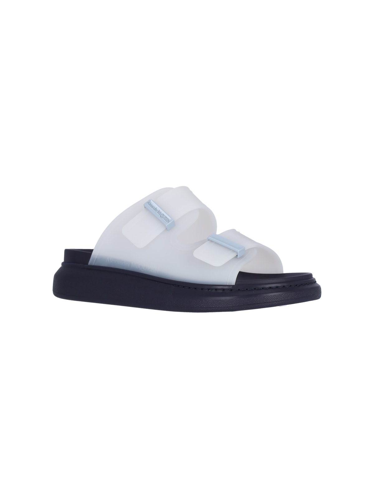 Shop Alexander Mcqueen Hybrid Slide Sandals In White
