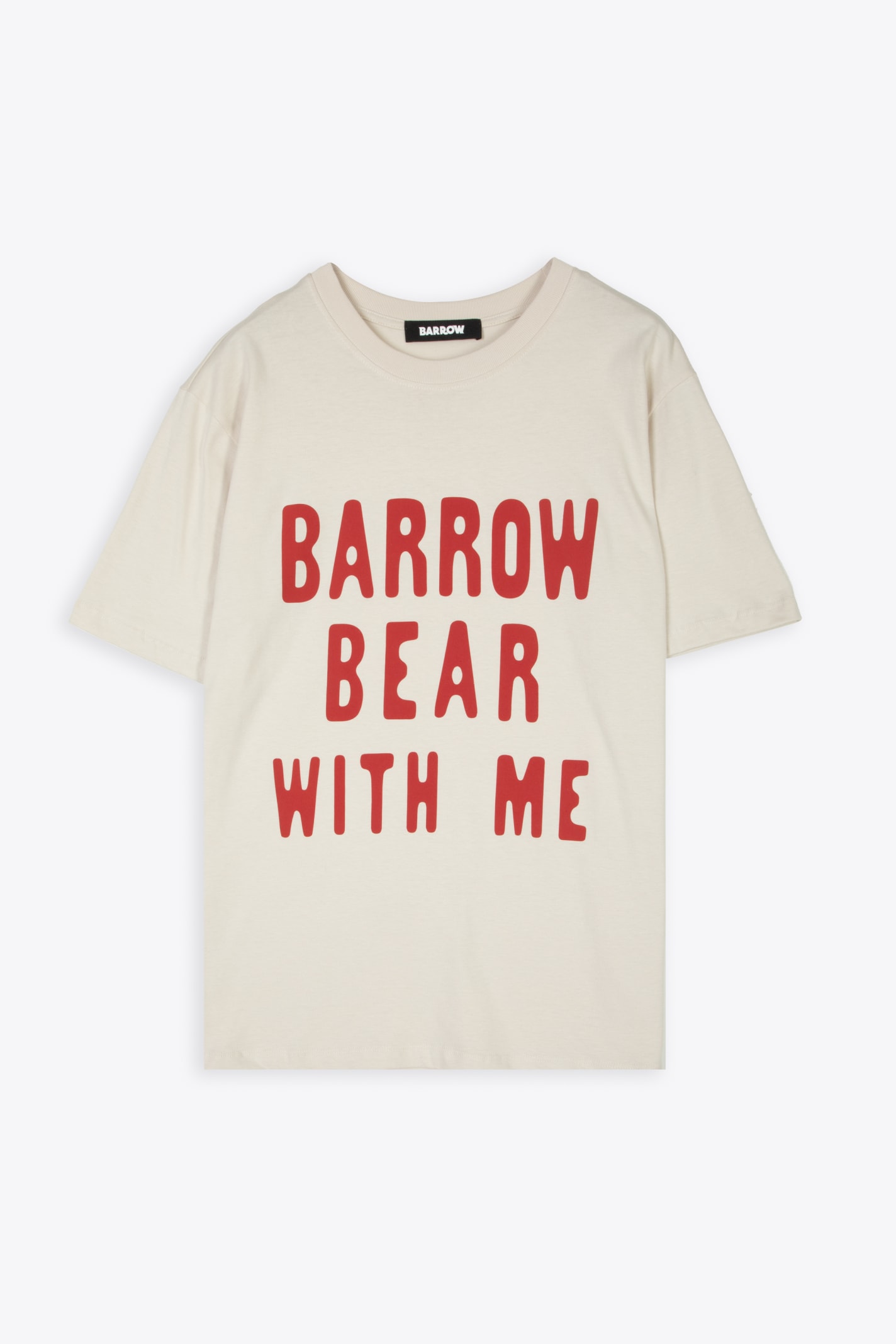 Barrow Jersey T-shirt Off-white T-shirt With Teddy Bear Print