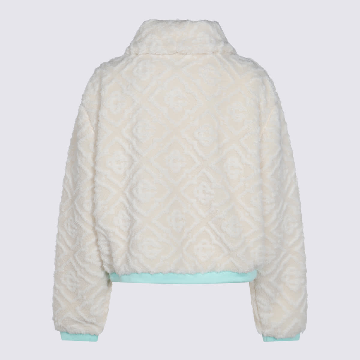 Casablanca Monogrammed Fleece Jacket In Neutral