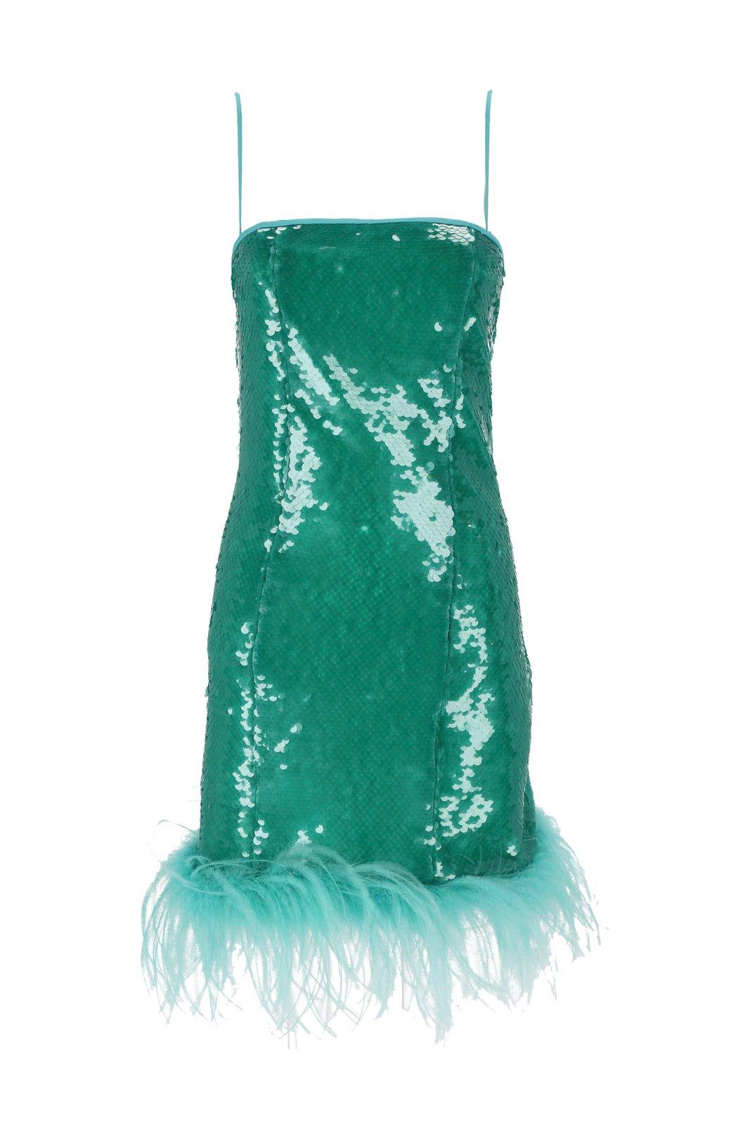 Sequin Embellished Sleeveless Dress