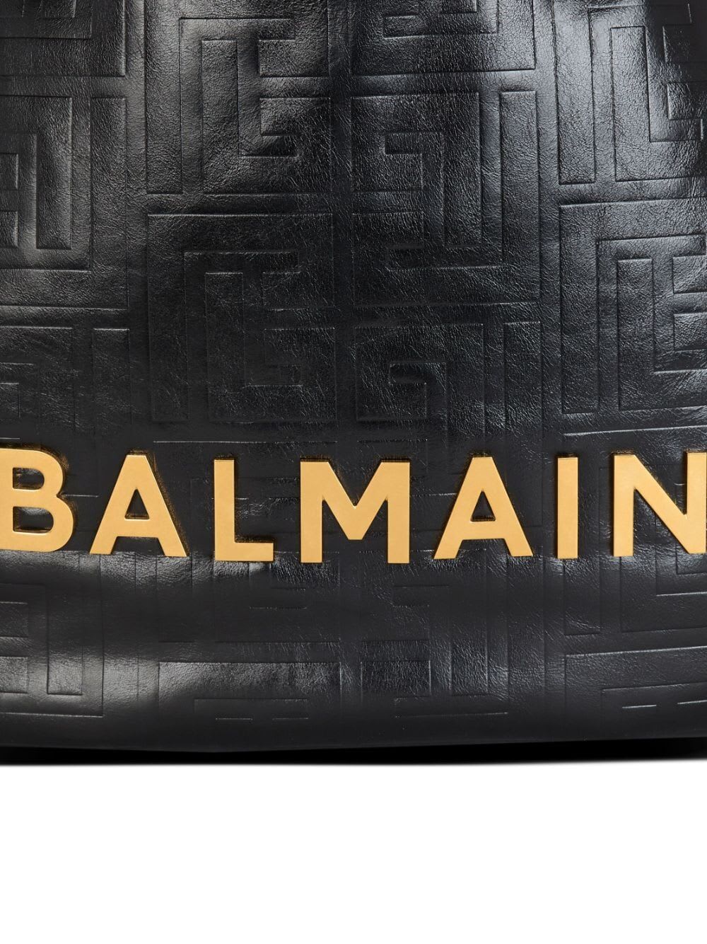 Shop Balmain 1945 Soft Hobo Cabas Bag In Pa Noir