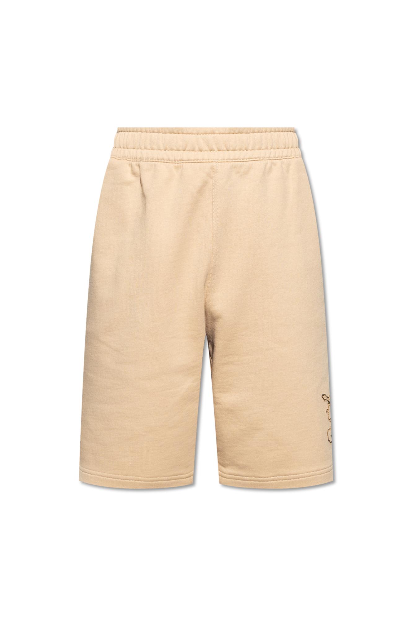 Burberry Shorts With Logo In Beige