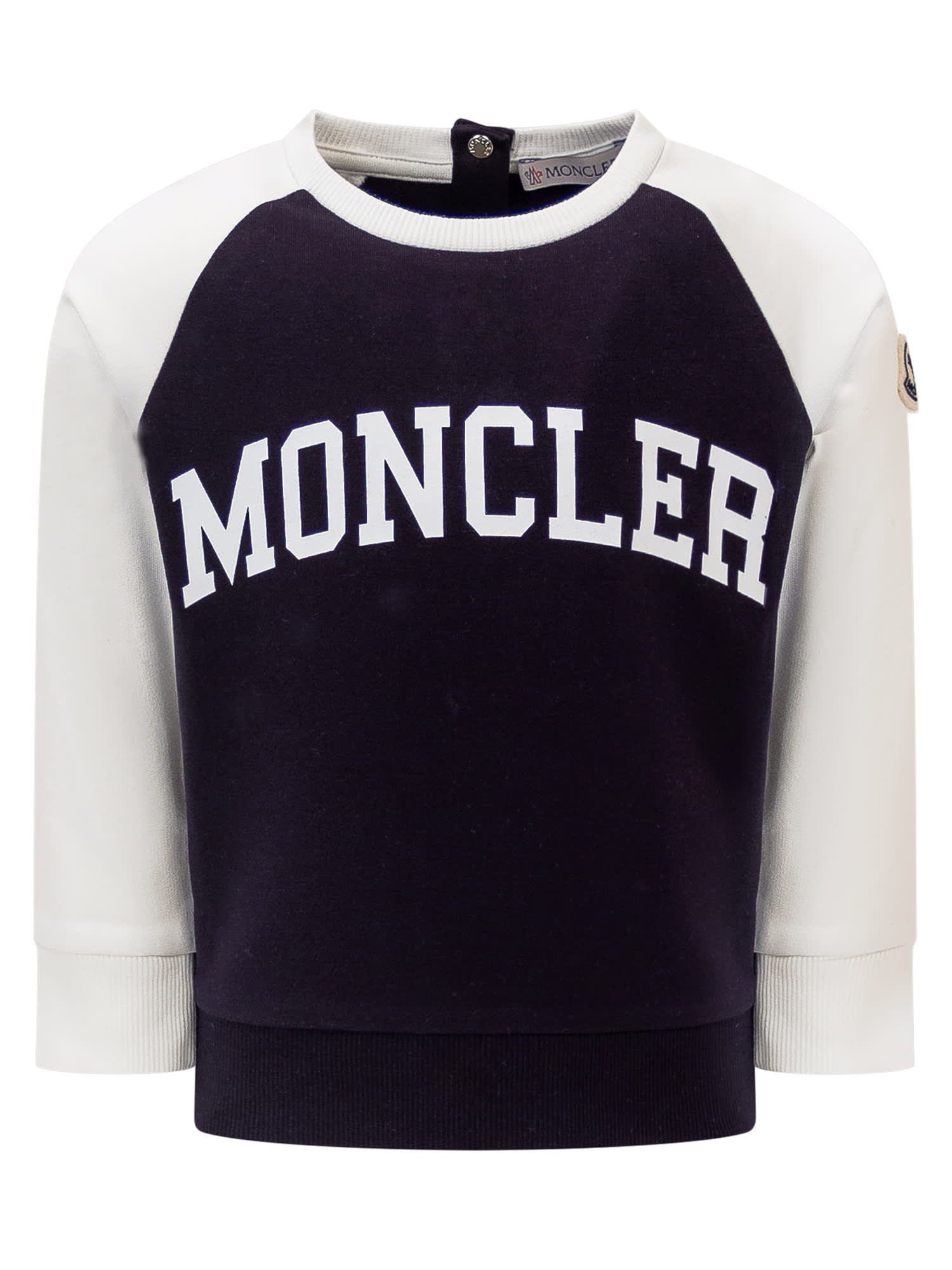 Shop Moncler Set Sweatshirt And Pants In Navy